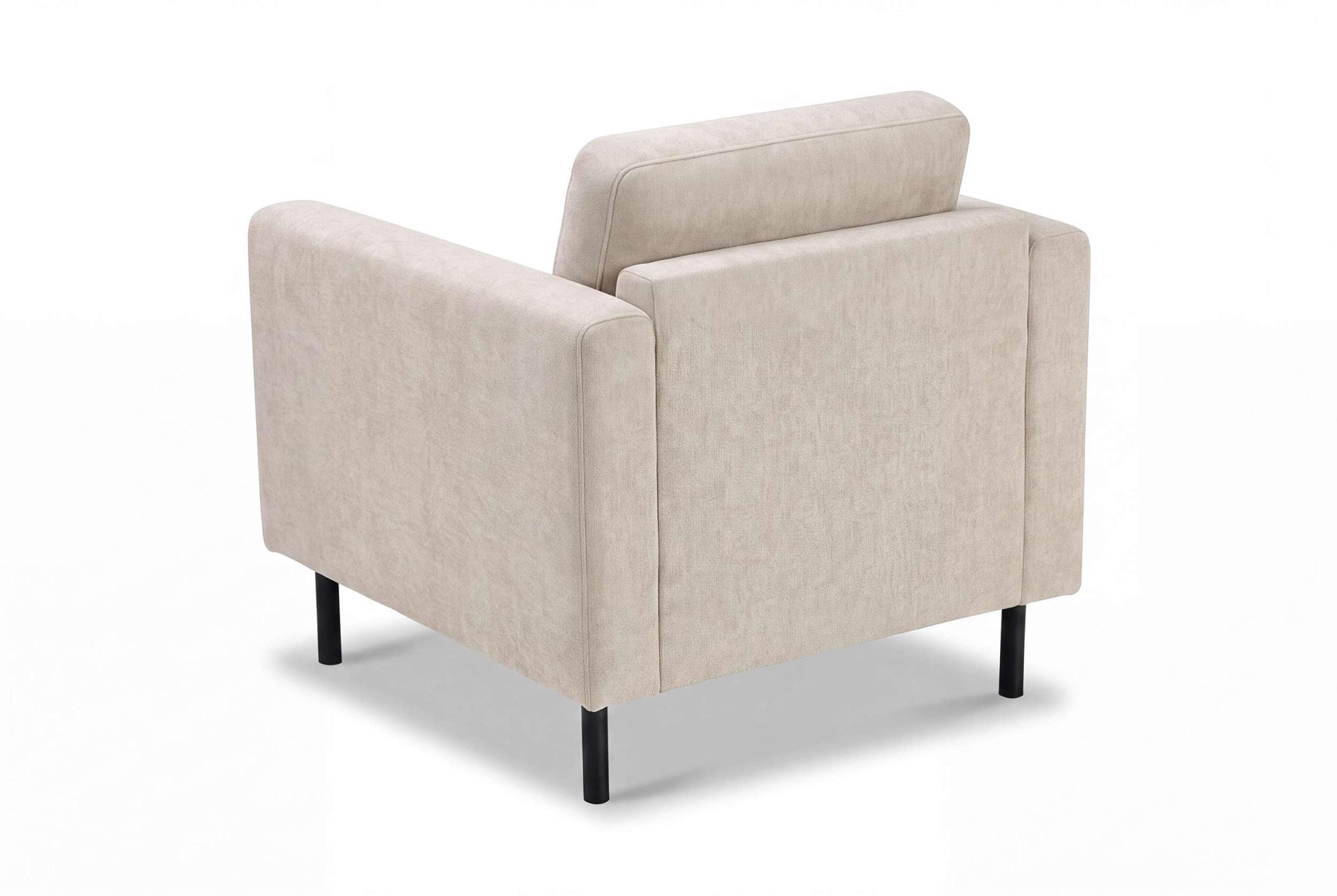 GOODproduct Fauteuil »Sveeva, Breite 78 cm, schwarze Metallfüsse« tissu structuré durable, plusieurs couleurs au choix