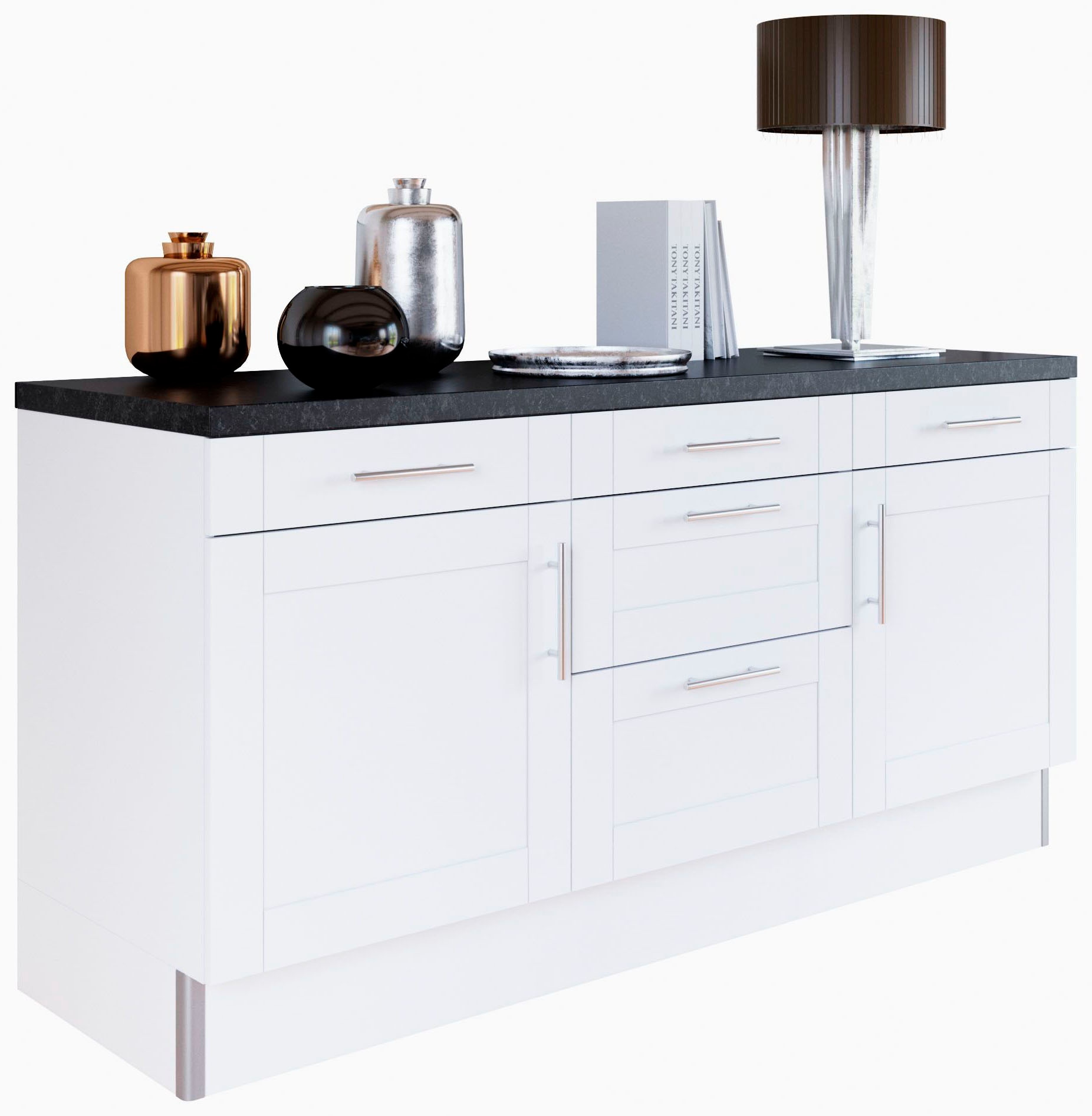 KOCHSTATION Cuisine »KS-Ahus« 180 cm breit, ohne E-Geräte, Soft Close Funktion, MDF Fronten