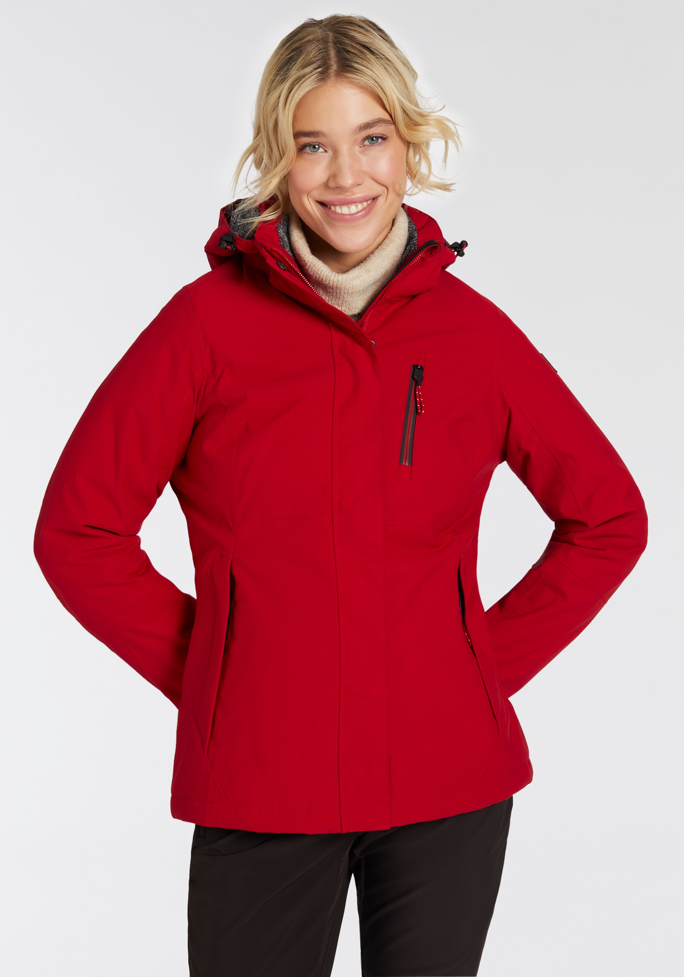 Outdoorjacke »KOW 140 WMN JCKT«, mit Kapuze, Wasser- und winddicht