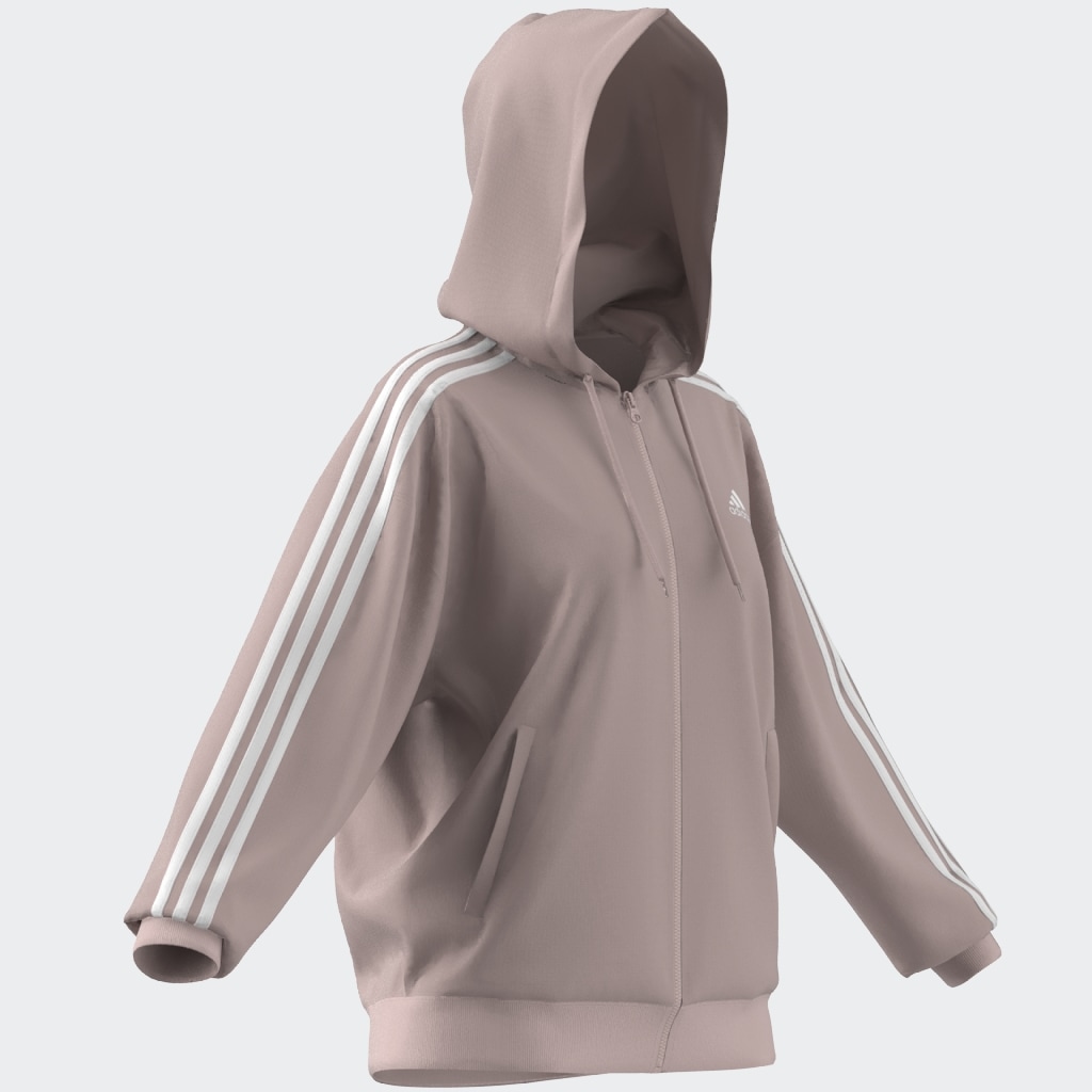 adidas Sportswear Kapuzensweatjacke »ESSENTIALS 3STREIFEN FRENCH TERRY OVERSIZED KAPUZENJACKE«