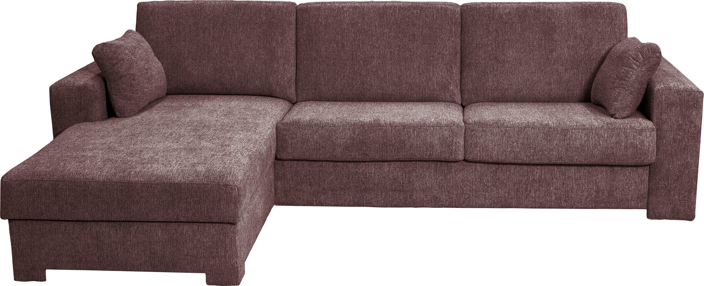 Home affaire Ecksofa »Roma "M" Matratzenhöhe 14 cm, Dauerschlaffunktion, mit Unterfederung,«, Liegemasse ca 143x198 cm, L-Form