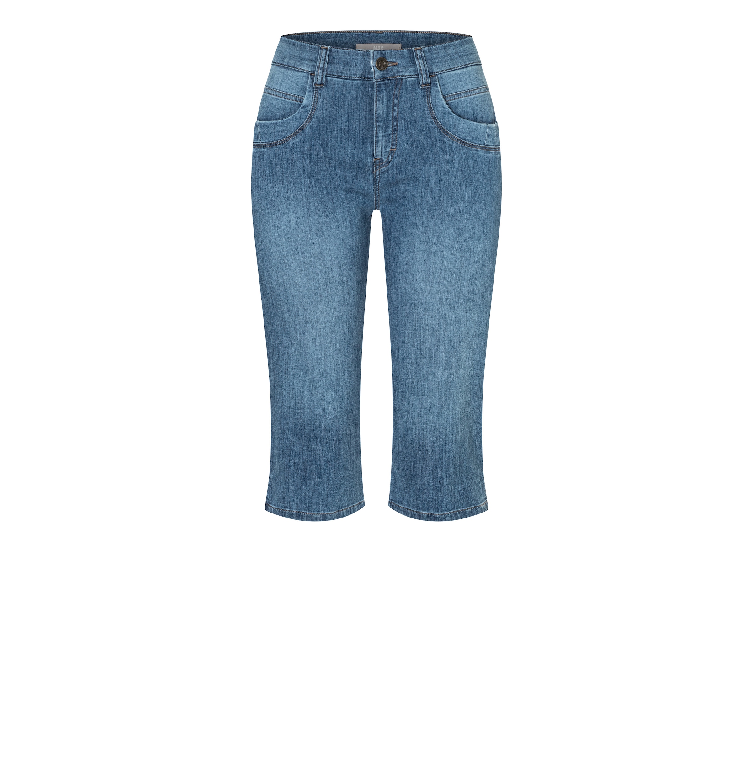 Image of MAC Caprijeans "CAPRI" Eingelegte Zierfalten am Saum