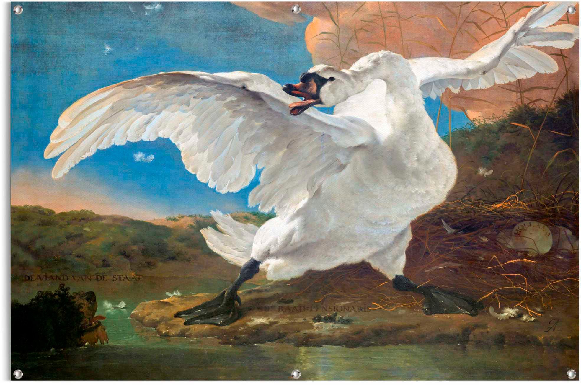 Reinders! Poster »Der bedrohte Schwan«