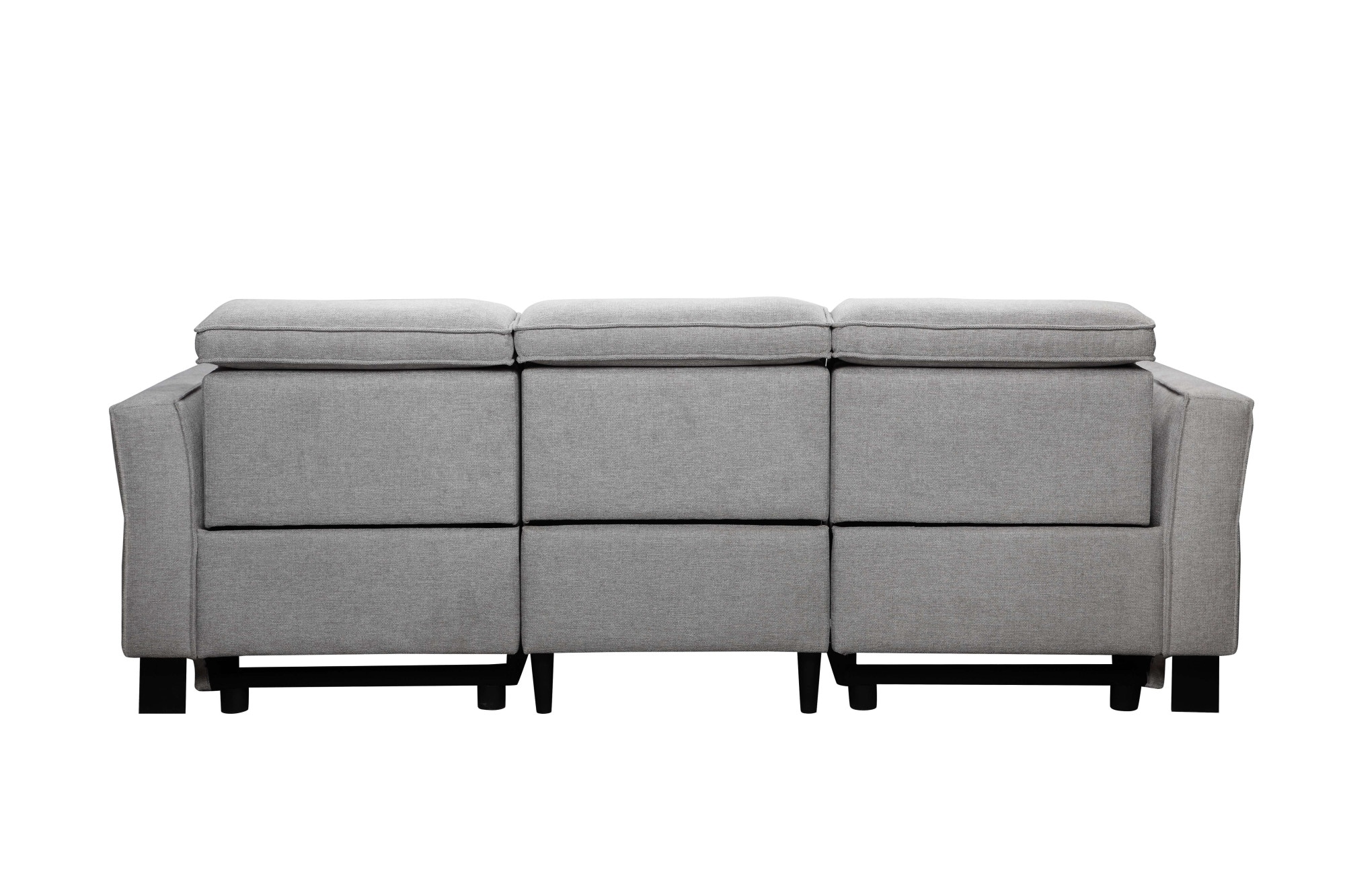 GOODproduct 3-places »Carpari Webstoff, 224 cm, man./elektr. Relaxfunktion« (USB A/C), ainsi que réglage de la tête