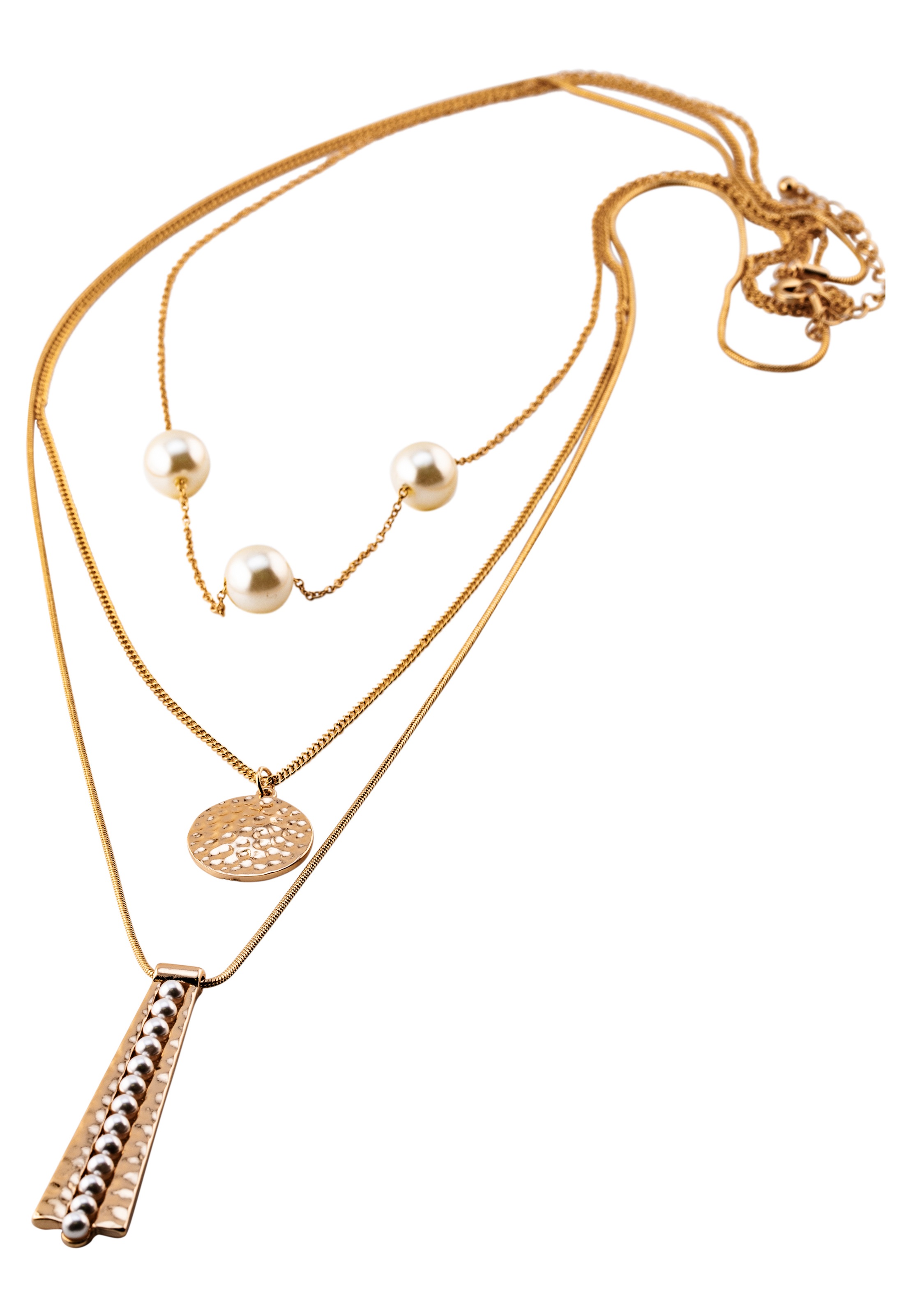 Image of J.Jayz Kette mit Anhänger »Layering Kette, versch. Kettengliederungen, rund«, mit Kunststoffperlen bei Ackermann Versand Schweiz