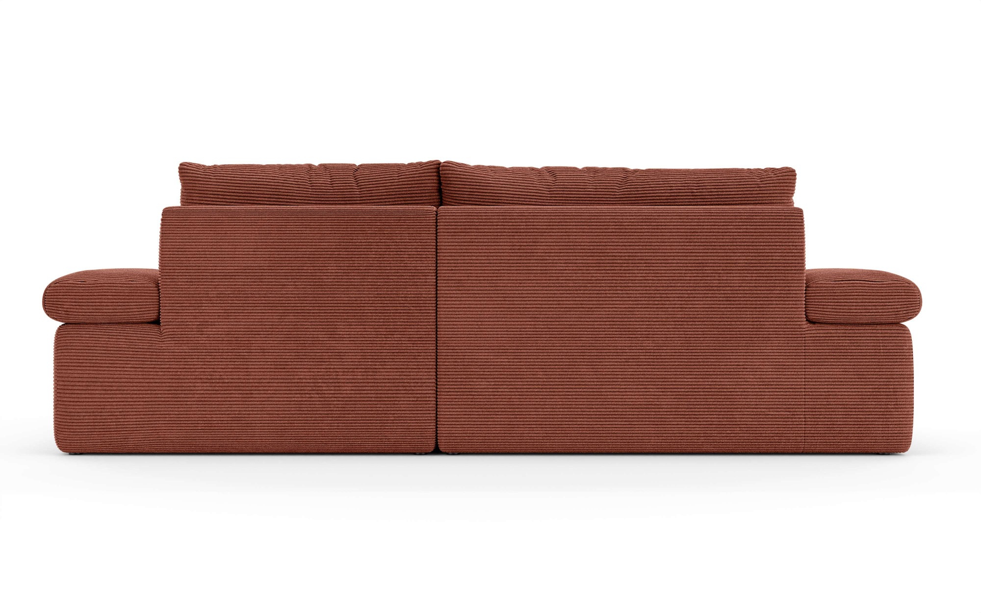 Home affaire Ecksofa »ALVERIE mit Recamiere, moderne Steppung, Masse: B/T/H 274/203/106 cm«, L-Form mit Wellenunterfederung, mit 4 Rückenkissen, pflegeleicht Stoff