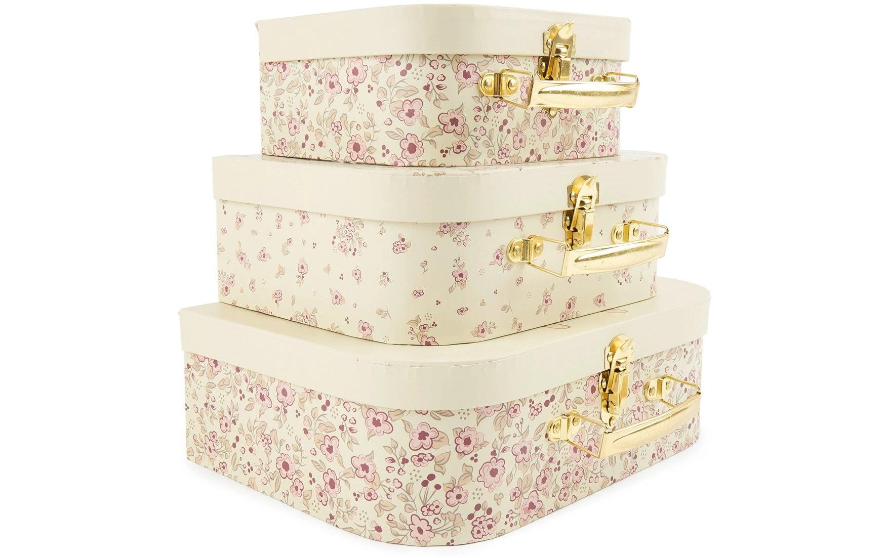 BIECO Spielwerkzeugkoffer »Ella vintage flowers 3er Set«