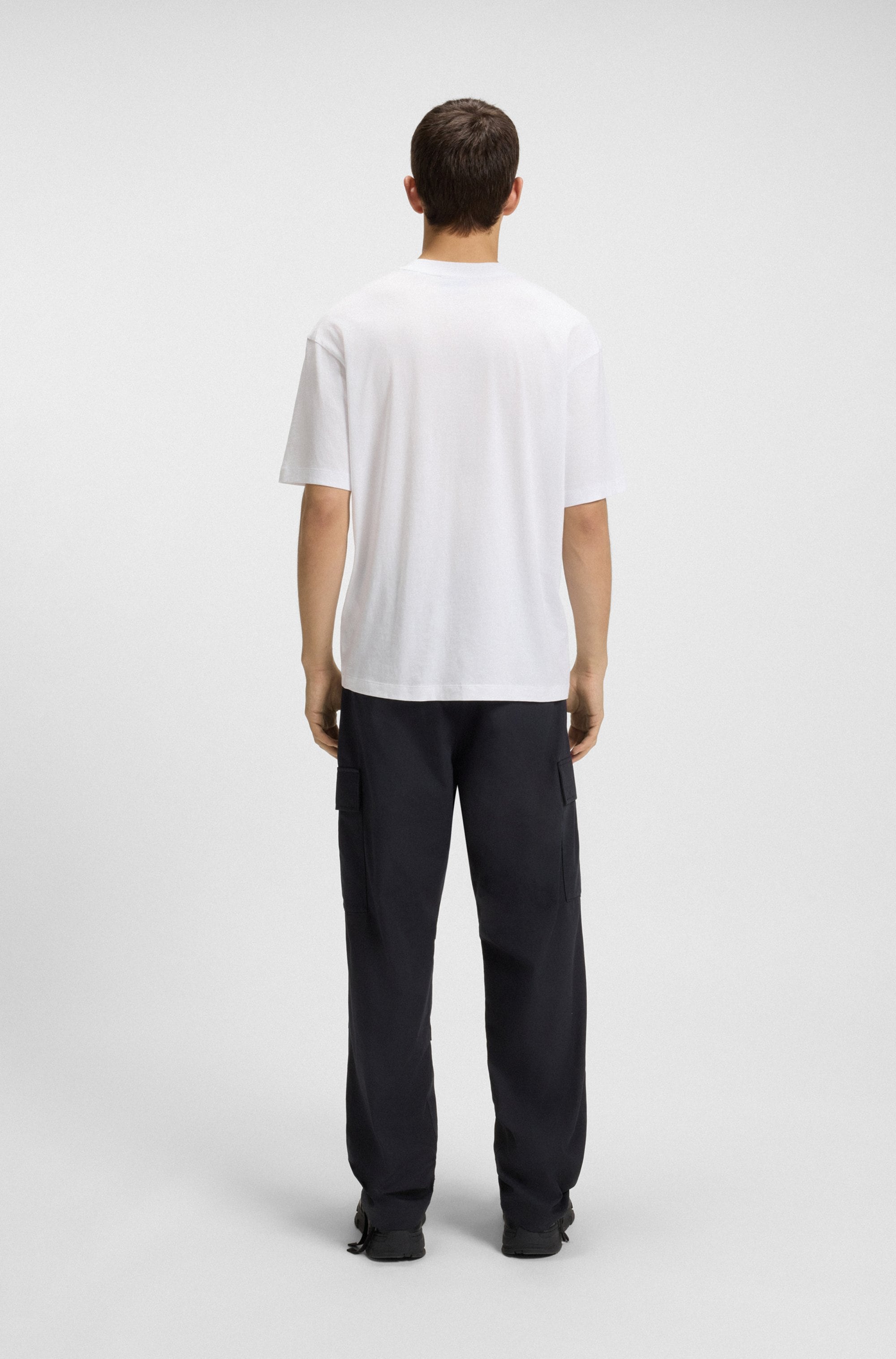 HUGO Blue T-Shirt »Nugix«, mit grafischem Logo-Druck