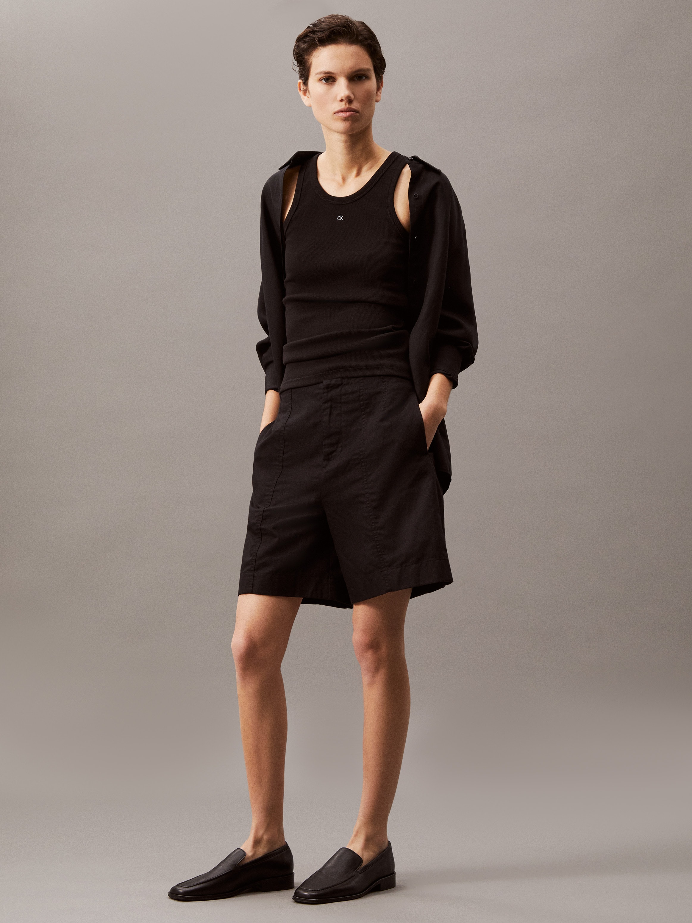 Image of Calvin Klein Jeans Bermudas "SOFT LINEN SHORT" im Bermuda-Stil