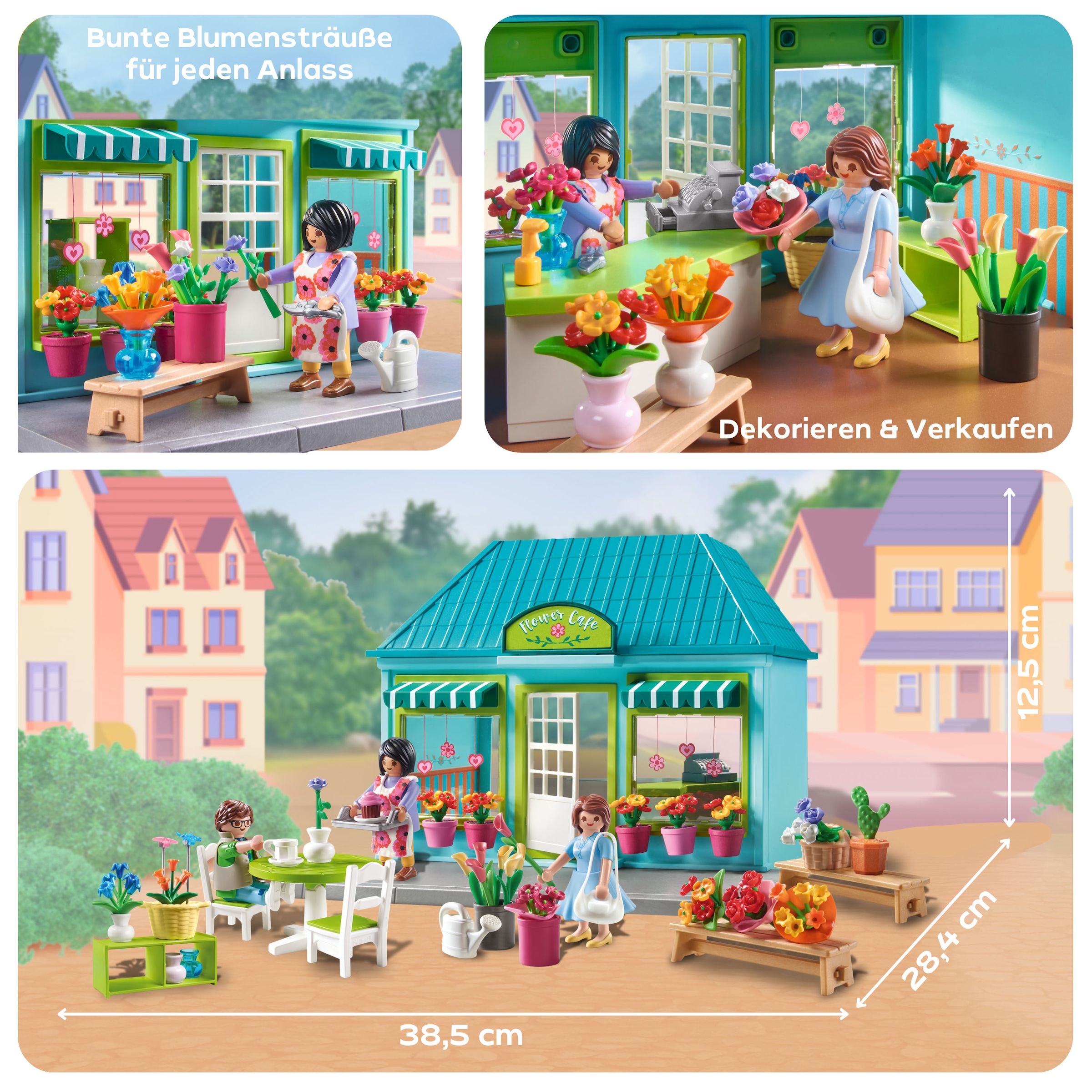 Playmobil® Konstruktions-Spielset »Blumenladen (71807), Playmobil My Life« Made in Germany