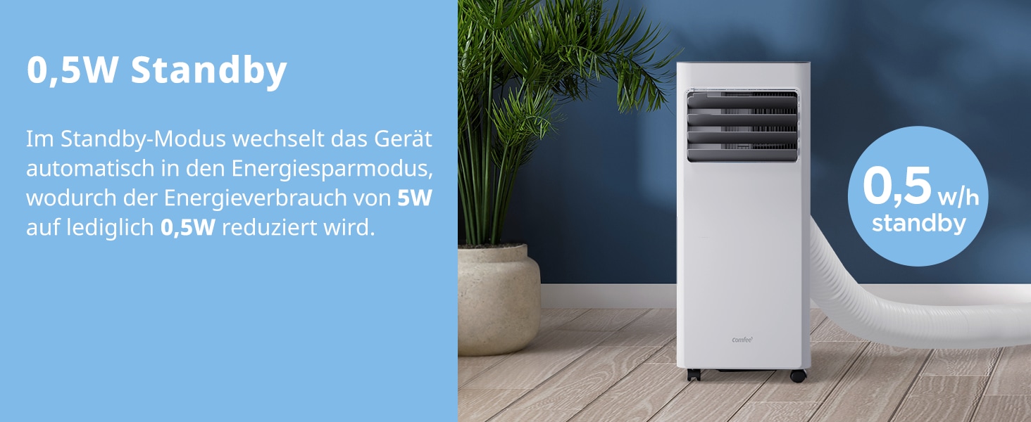 comfee Climatiseur 3 en 1 »»Easy Cool 7000« starker Luftstrom, App und Sprachsteuerung möglich« für Räume bis zu 25 m², mit Temperatursensor
