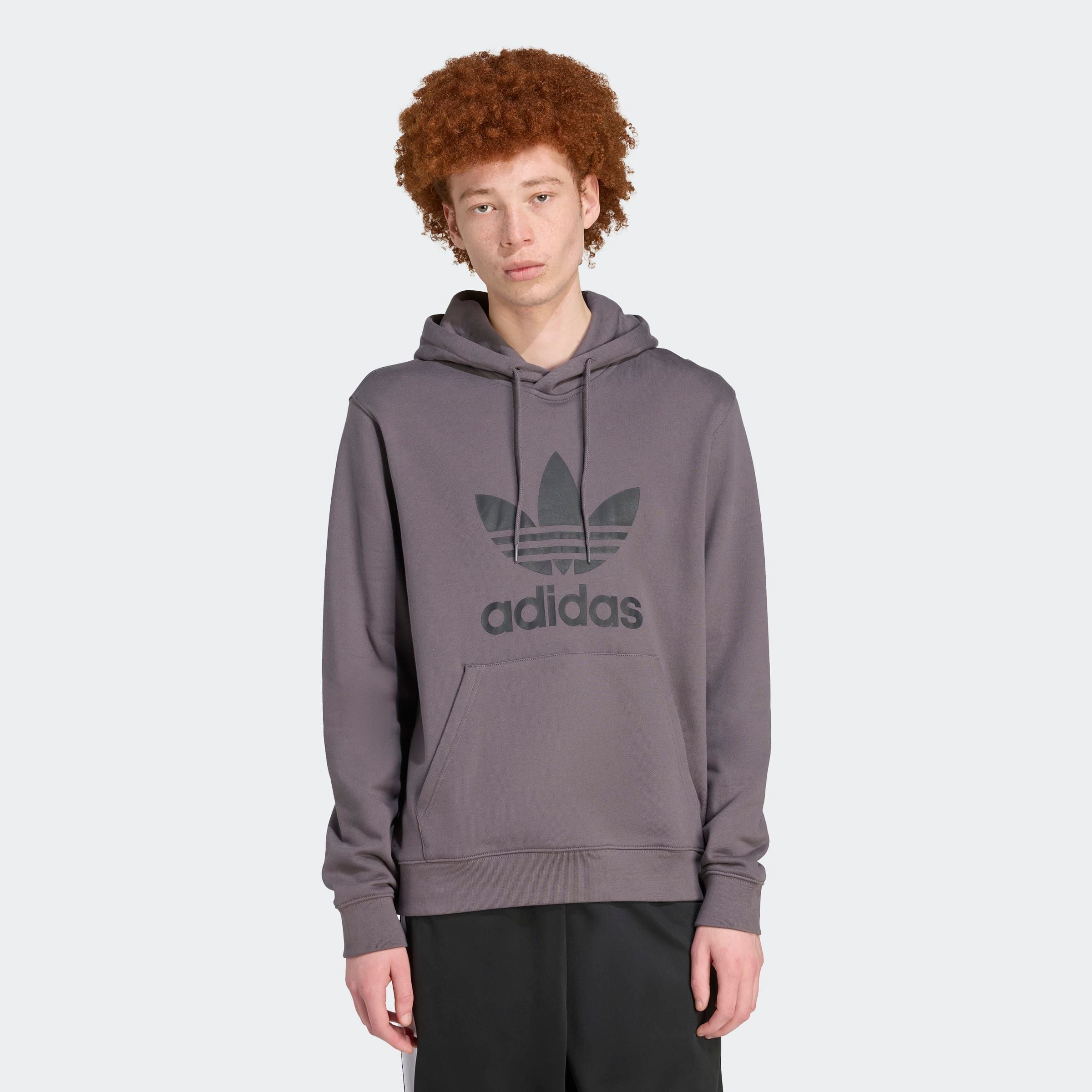 Image of adidas Originals Kapuzensweatshirt "ADICOLOR CLASSICS TREFOIL HOODIE", Hoodie, Kapuzenpullover mit grossem Logoprint
