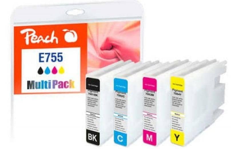 Tintenpatrone »Peach Epson No 755XL«, (4 St.)