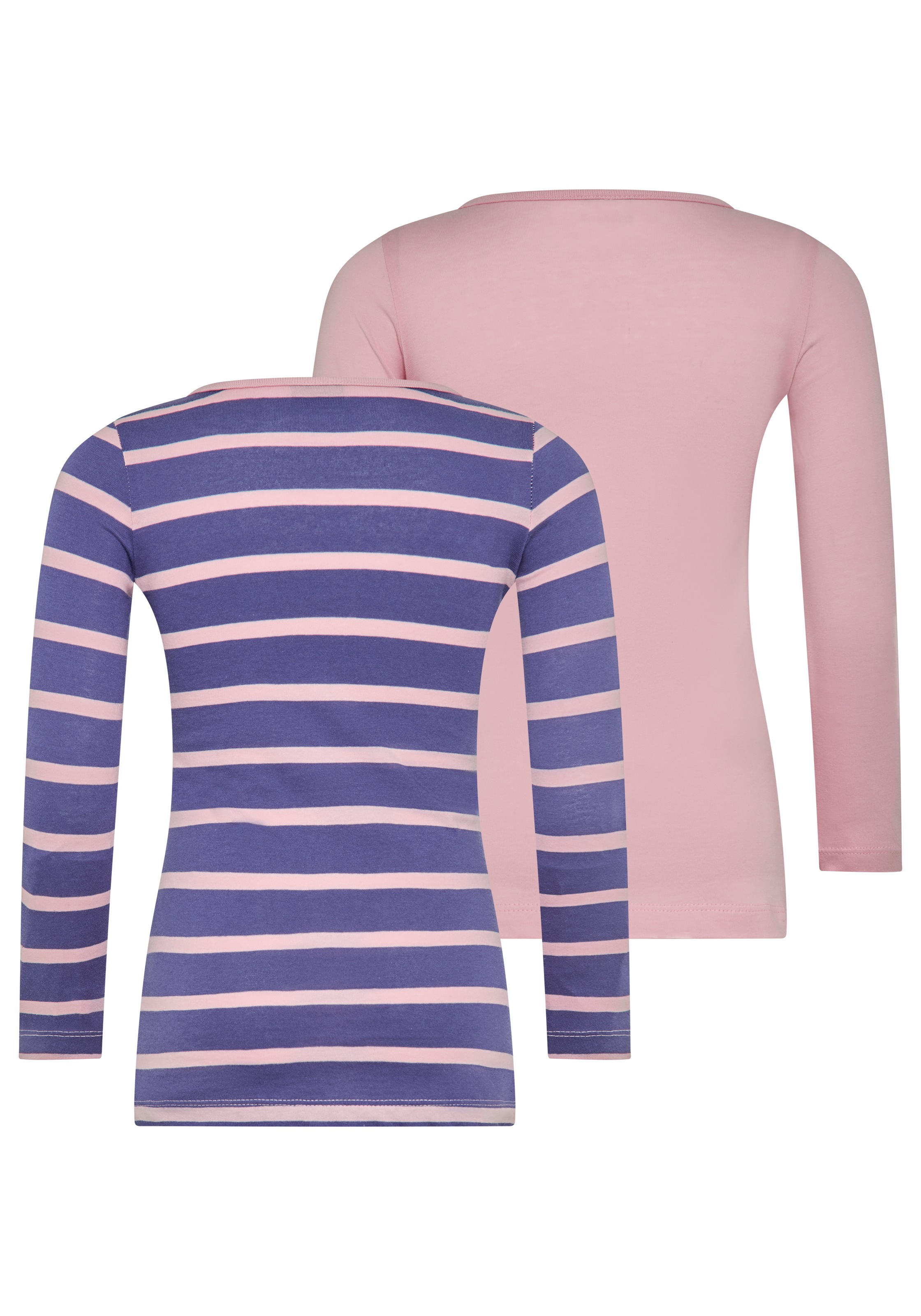 KIDSWORLD Langarmshirt »für kleine Mädchen«, (2 tlg., 2er-Pack), Langarm, lässige Passform