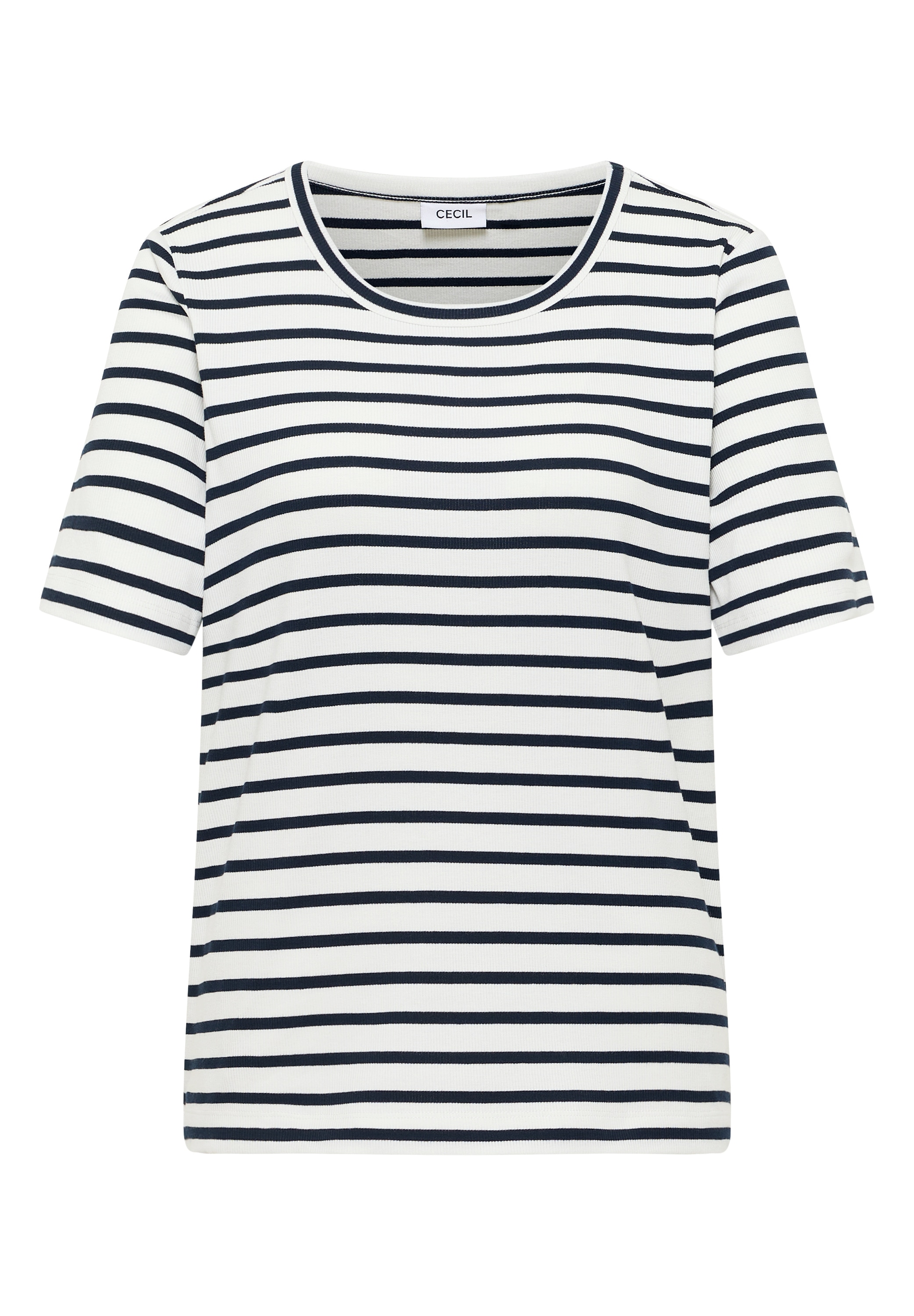 Cecil Rundhalsshirt in Streifen-Optik