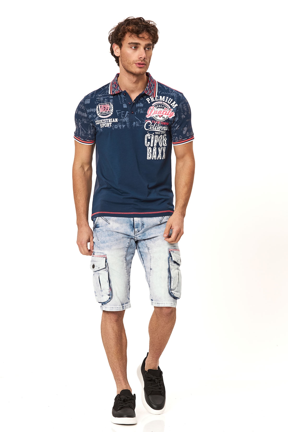Cipo & Baxx Short en jean Baumwollmischung, regular fit
