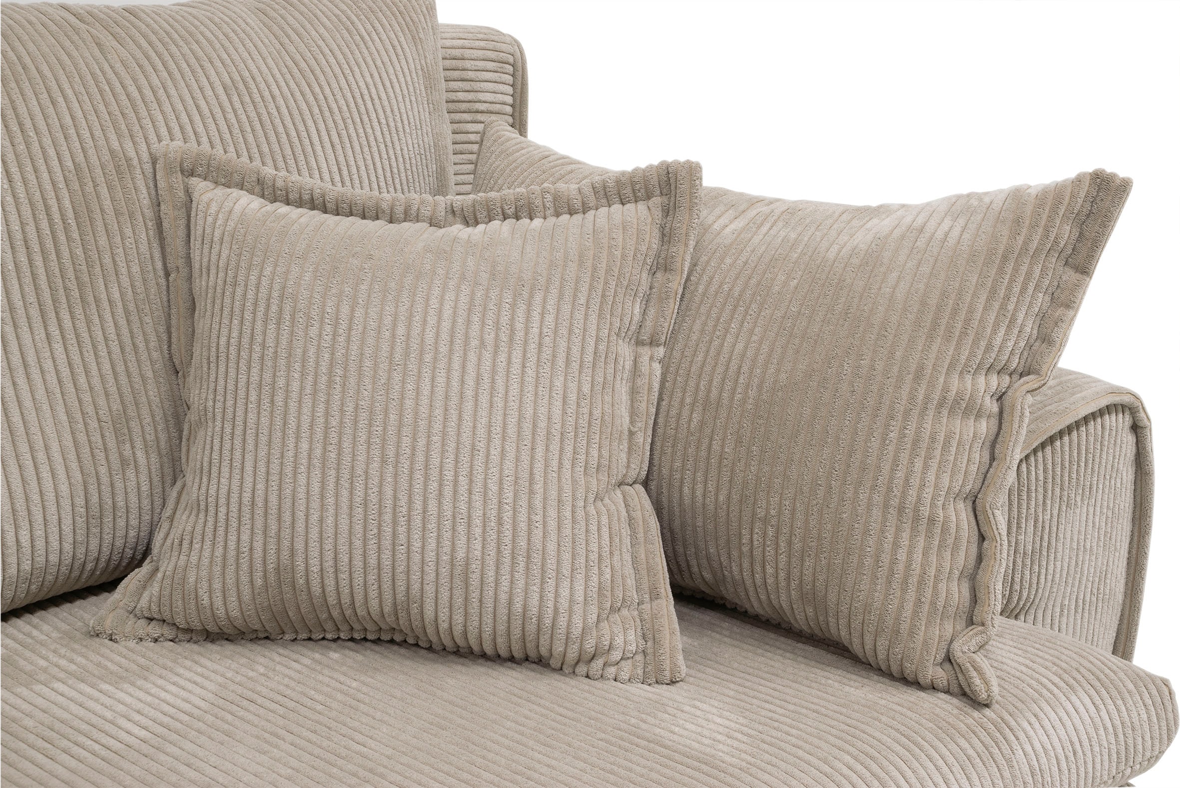 Home affaire Ecksofa »Katja«, Cord Bezug, inkl. Schlaffunktion und Stauraum