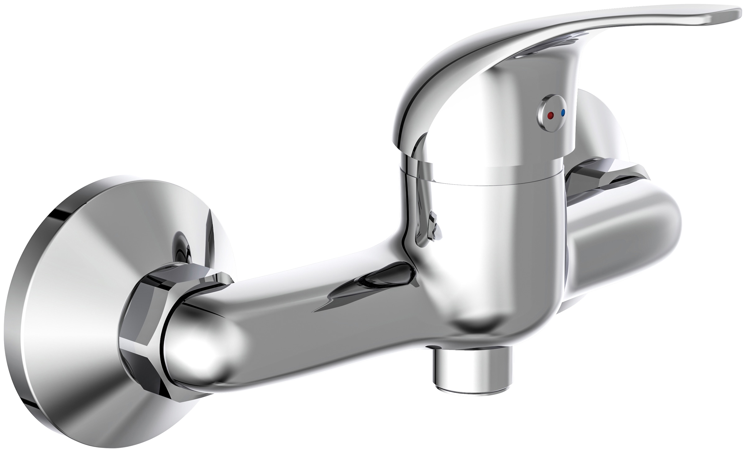 Image of Schütte Duscharmatur "Athos Plus" Wasserhahn Bad, Mischbatterie Dusche in Chrom