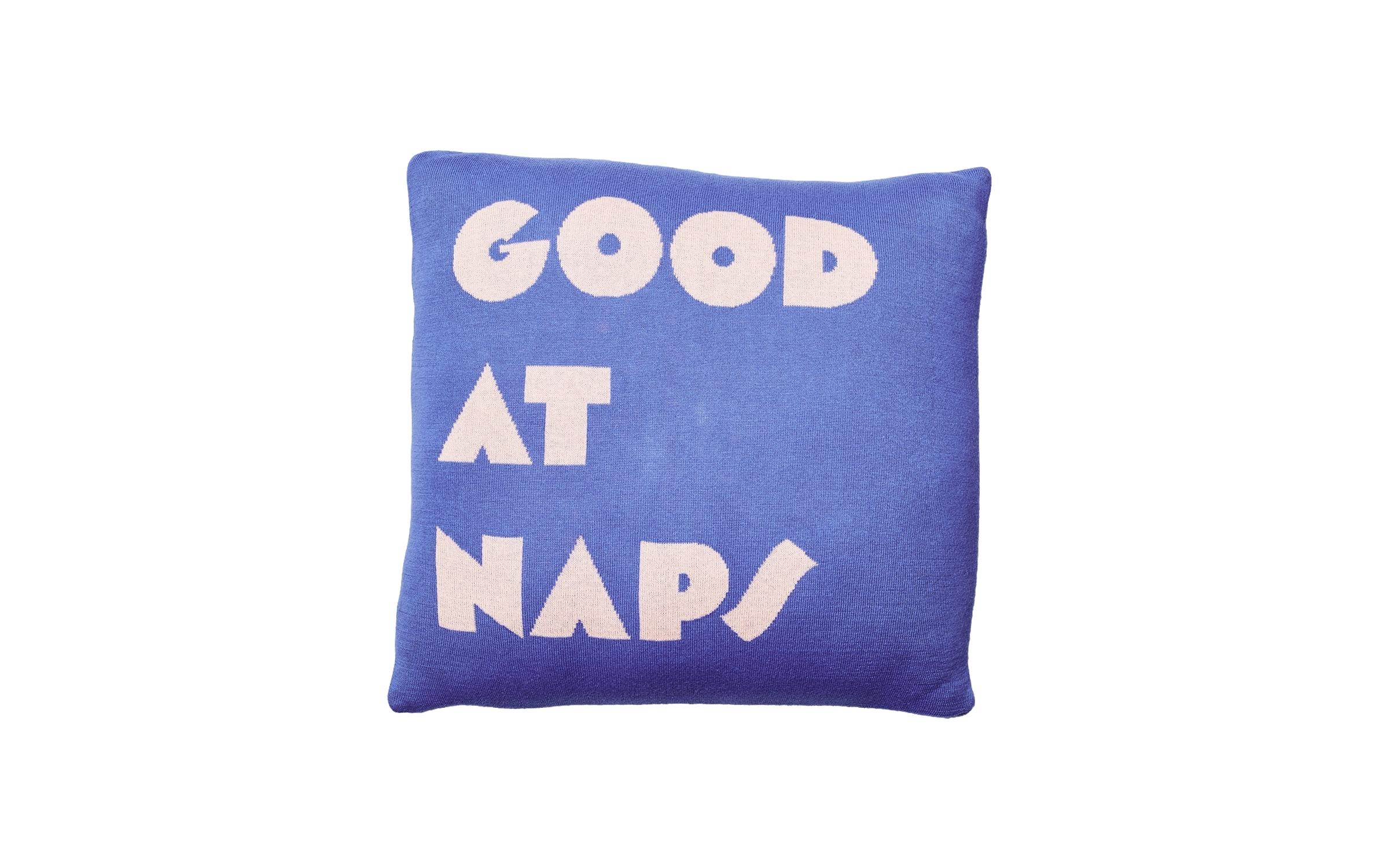 Image of Dekokissen "Chic Mic Gestricktes Good At Naps"