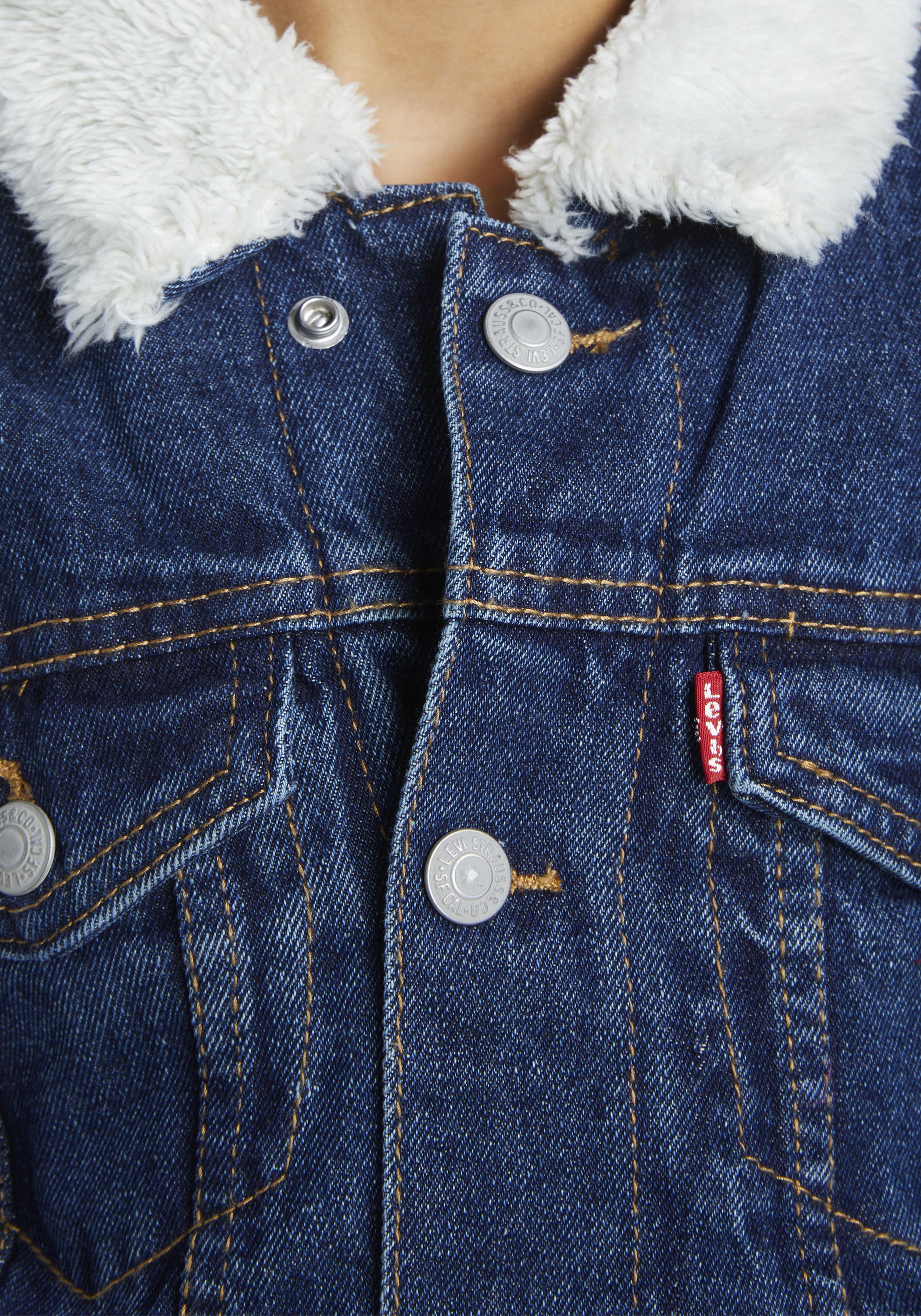 Levi's® Kids Jeansjacke »LVN SHERPA TRUCKER«, ohne Kapuze, for BOYS