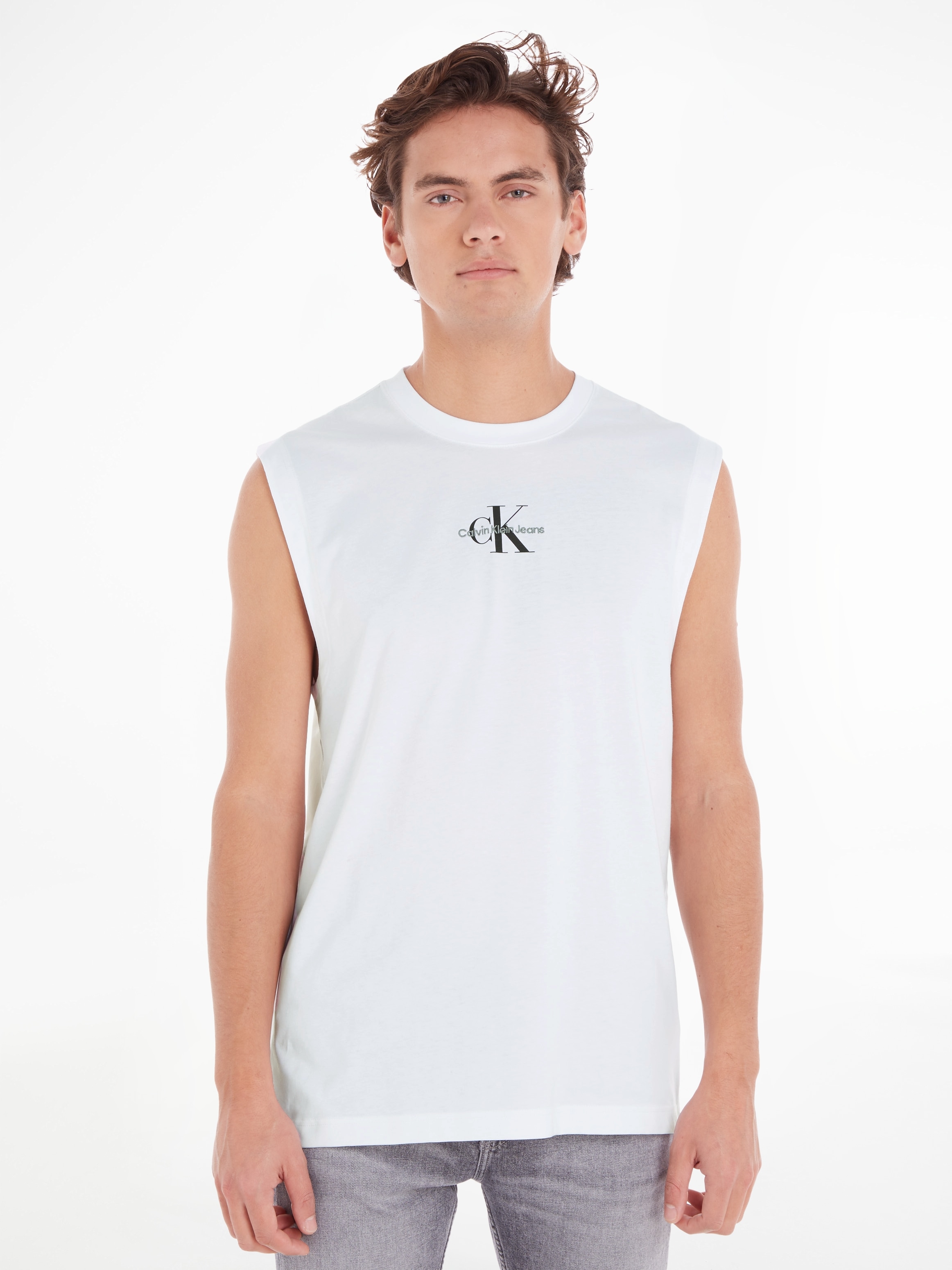 Calvin Klein Jeans T-Shirt »MONOLOGO SLEEVELESS TEE«, mit Markenlabel