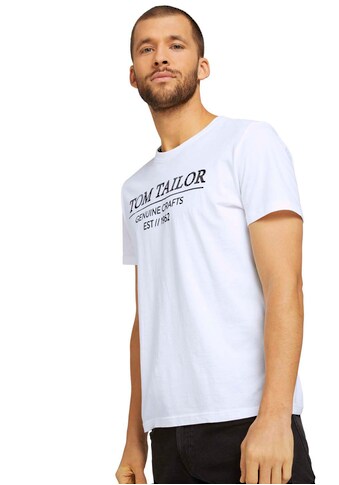 TOM TAILOR Rundhalsshirt, mit grossem Logofrontprint kaufen