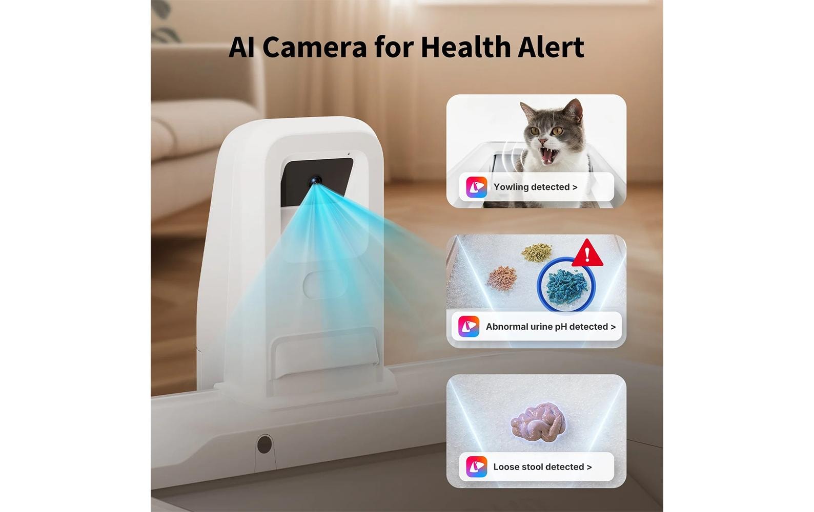 PETKIT Toilettes pour chats »Purobot Crystal Duo, selbstreinigend«