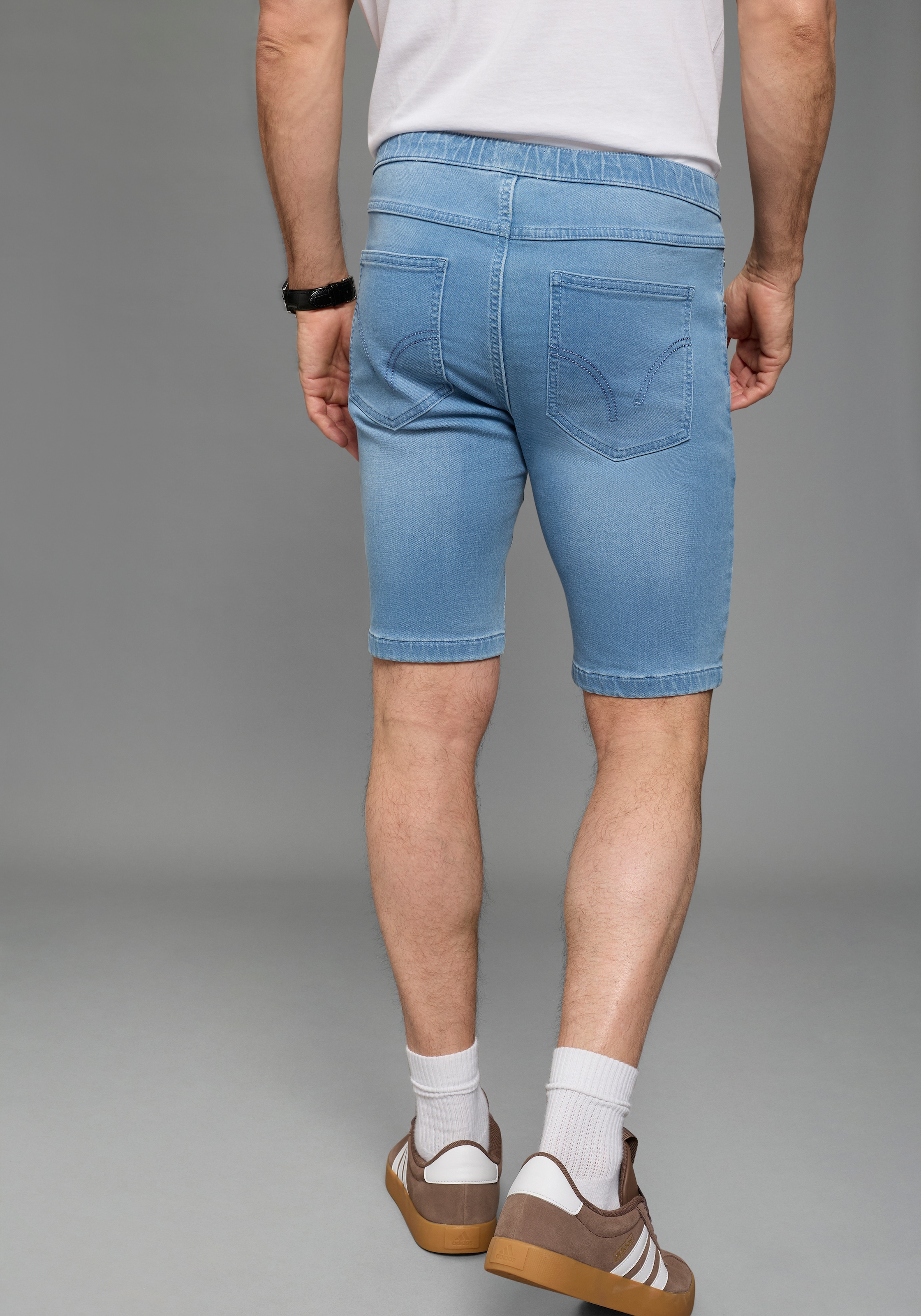 Arizona Jeansshorts gerade geschnittenes Bein, Regular Fit Passform