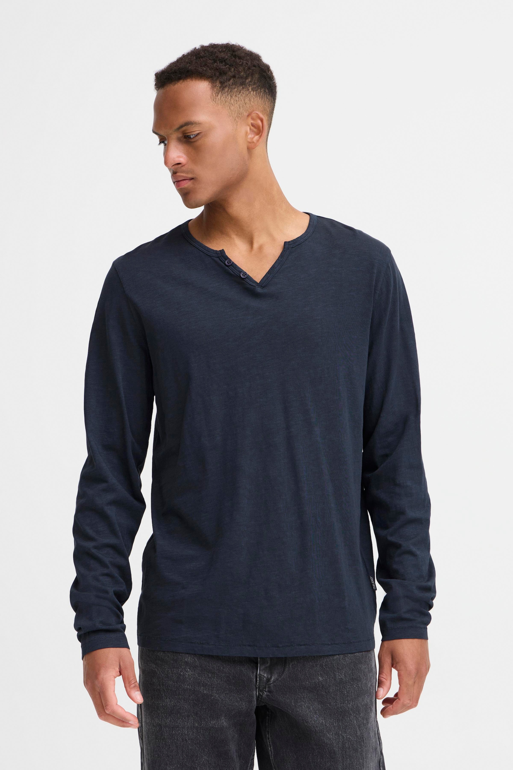 Image of Blend T-Shirt "BHIVALDE SPILT NCK L/S TEE"