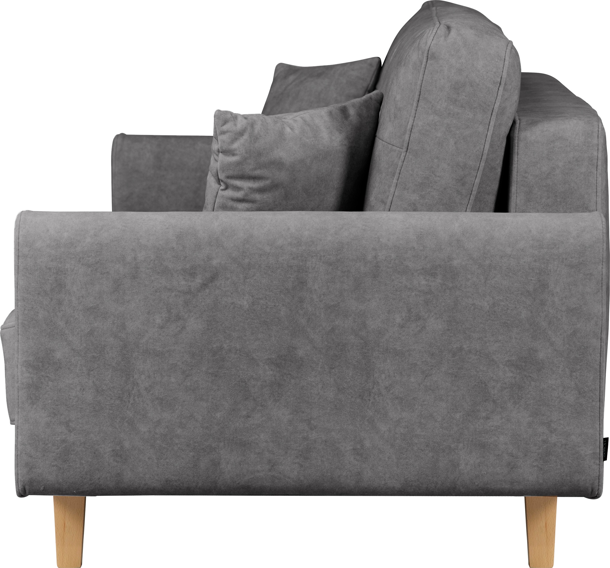 Home affaire 3-Sitzer »TRIPLO optionale Schlafsofa mit Bettkasten, Masse B/T/H: 215/100/89 cm«, Wahlweise Bettfunktion - Liegefläche 145x191 cm, Rücken-, Zierkissen