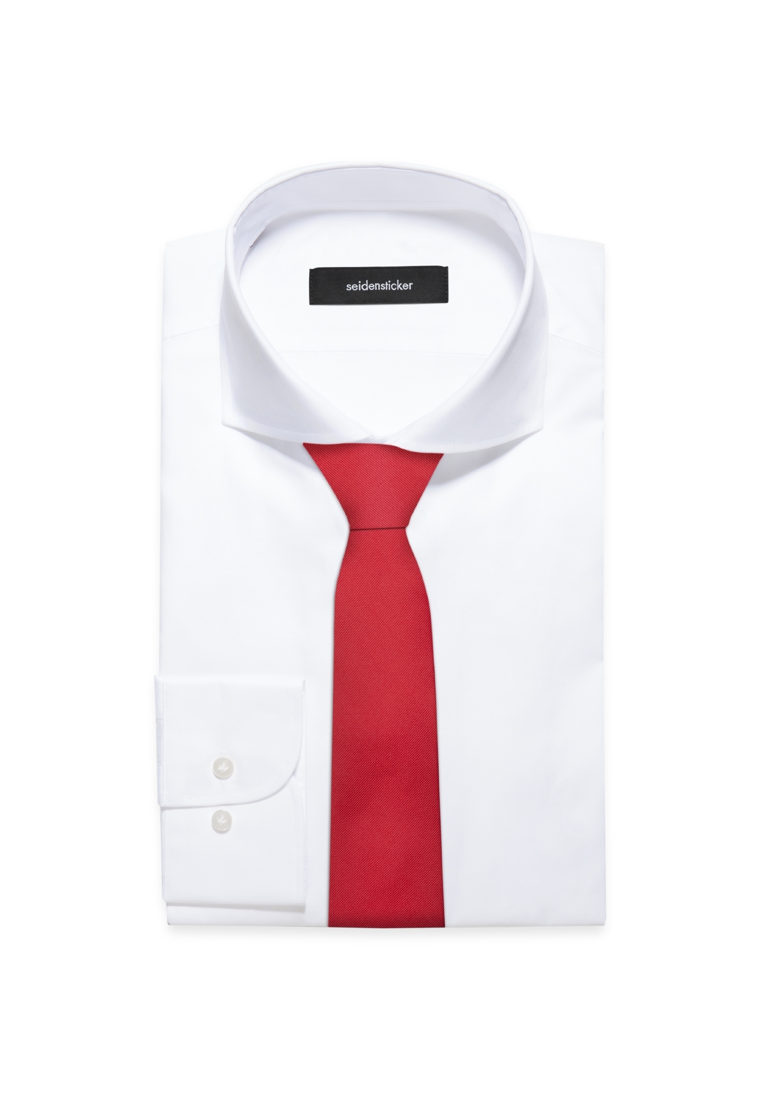 ♕ seidensticker Krawatte »Schwarze Rose«, Breit (7cm) Uni versandkostenfrei  auf