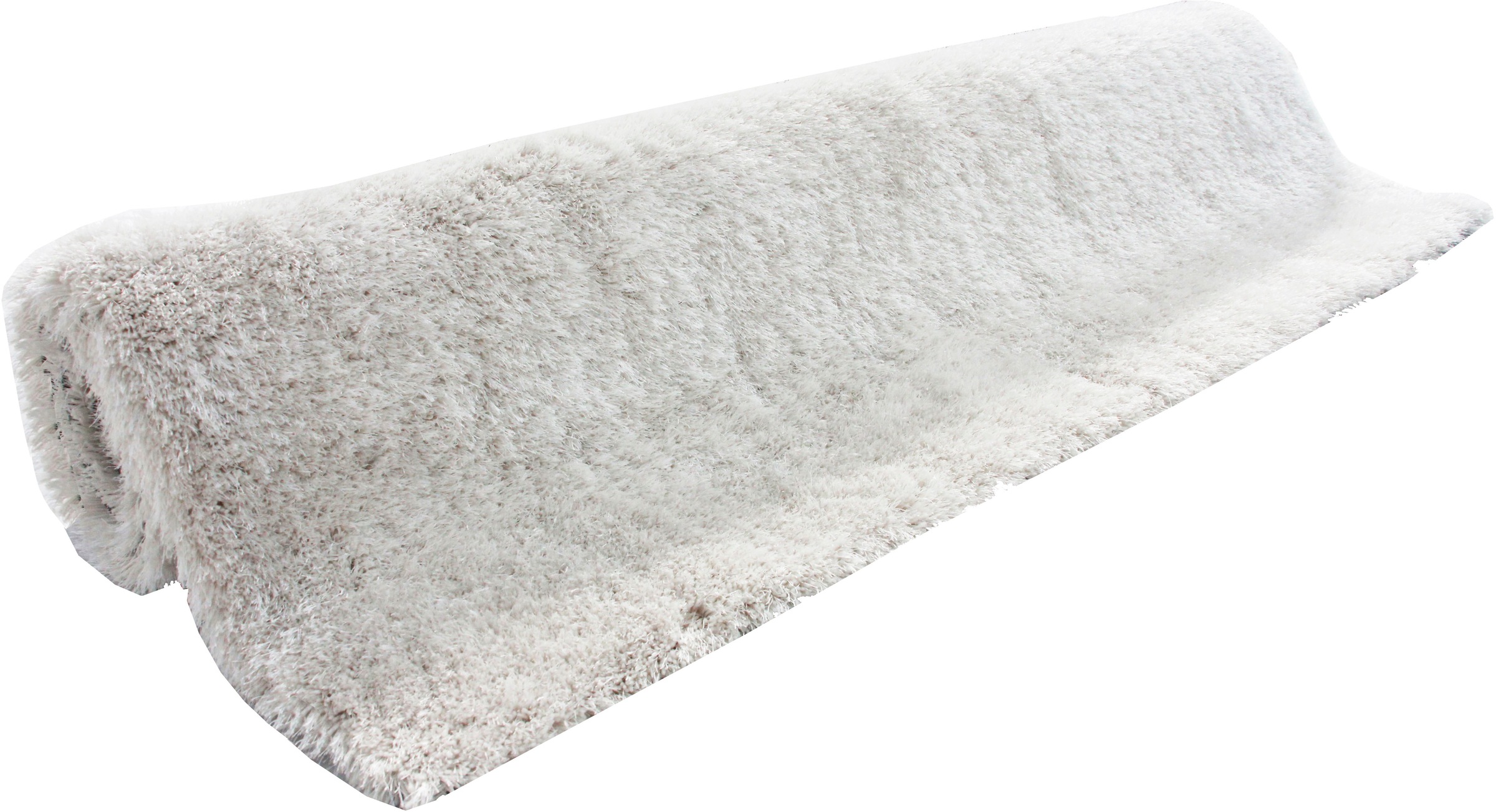 Leonique Hochflor-Teppich »Lagos«, rechteckig, 45 mm Höhe, Mikrofaser Teppiche, flauschig, einfarbig, Wohnzimmer, Schlafzimmer