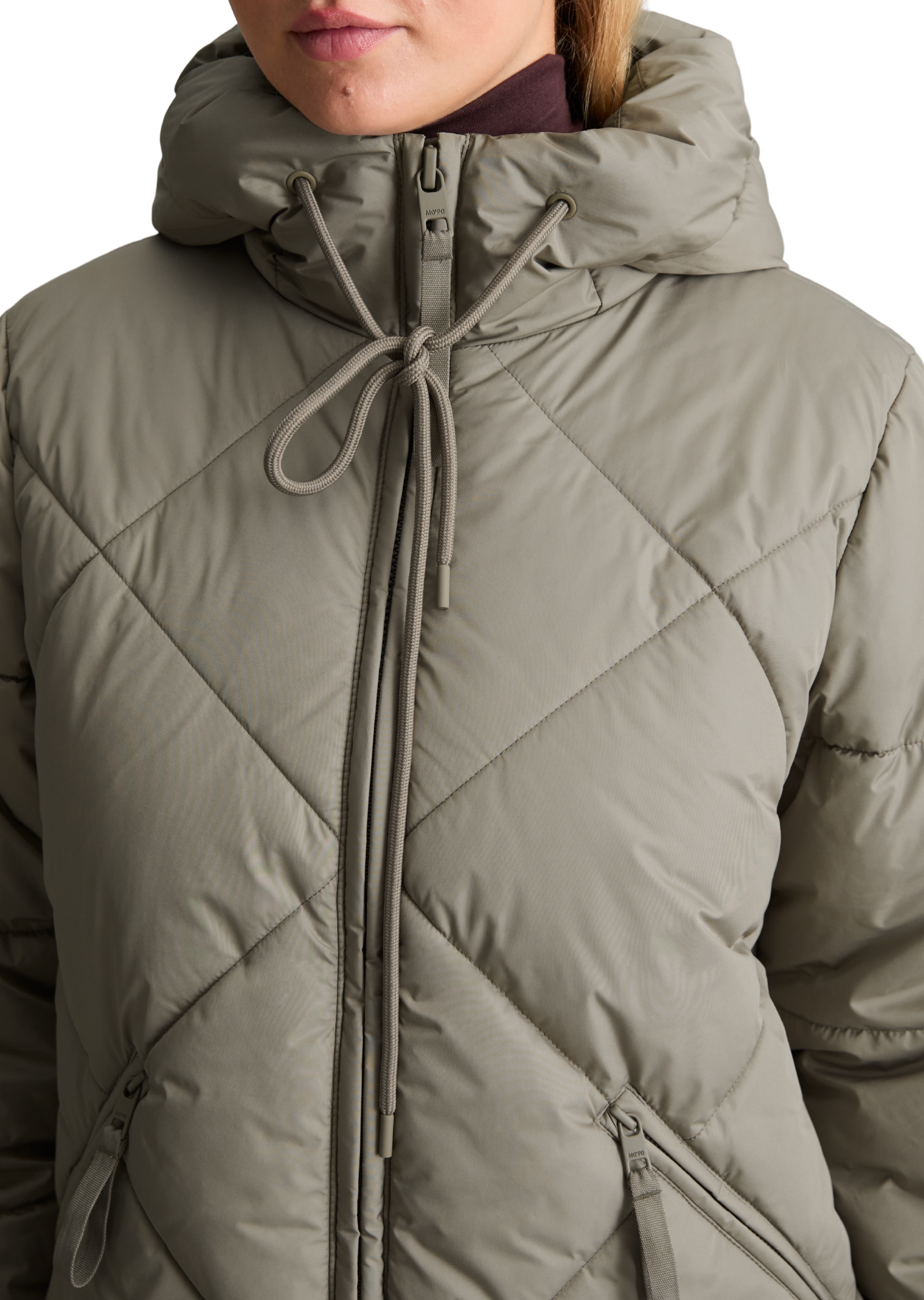Marc O'Polo DENIM Steppjacke mit Kapuze relaxed aus recyceltem Polyester