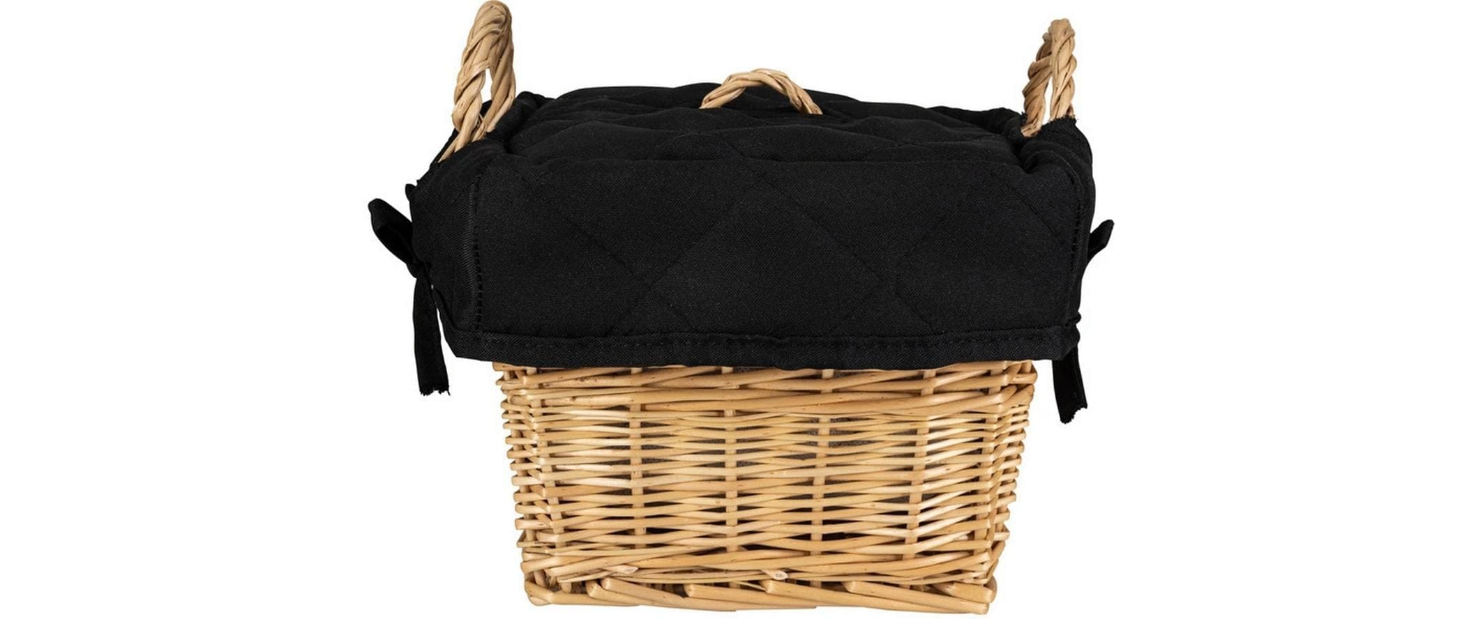 Nouvel Brotkorb »Black, 21 x 21 x 15 cm« 1 Stk. tlg. Mit Einlage aus Baumwolle