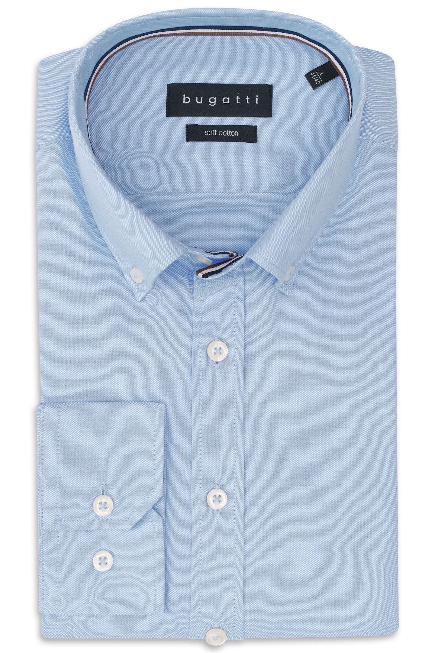 bugatti Langarmhemd, Oxford Modern Fit