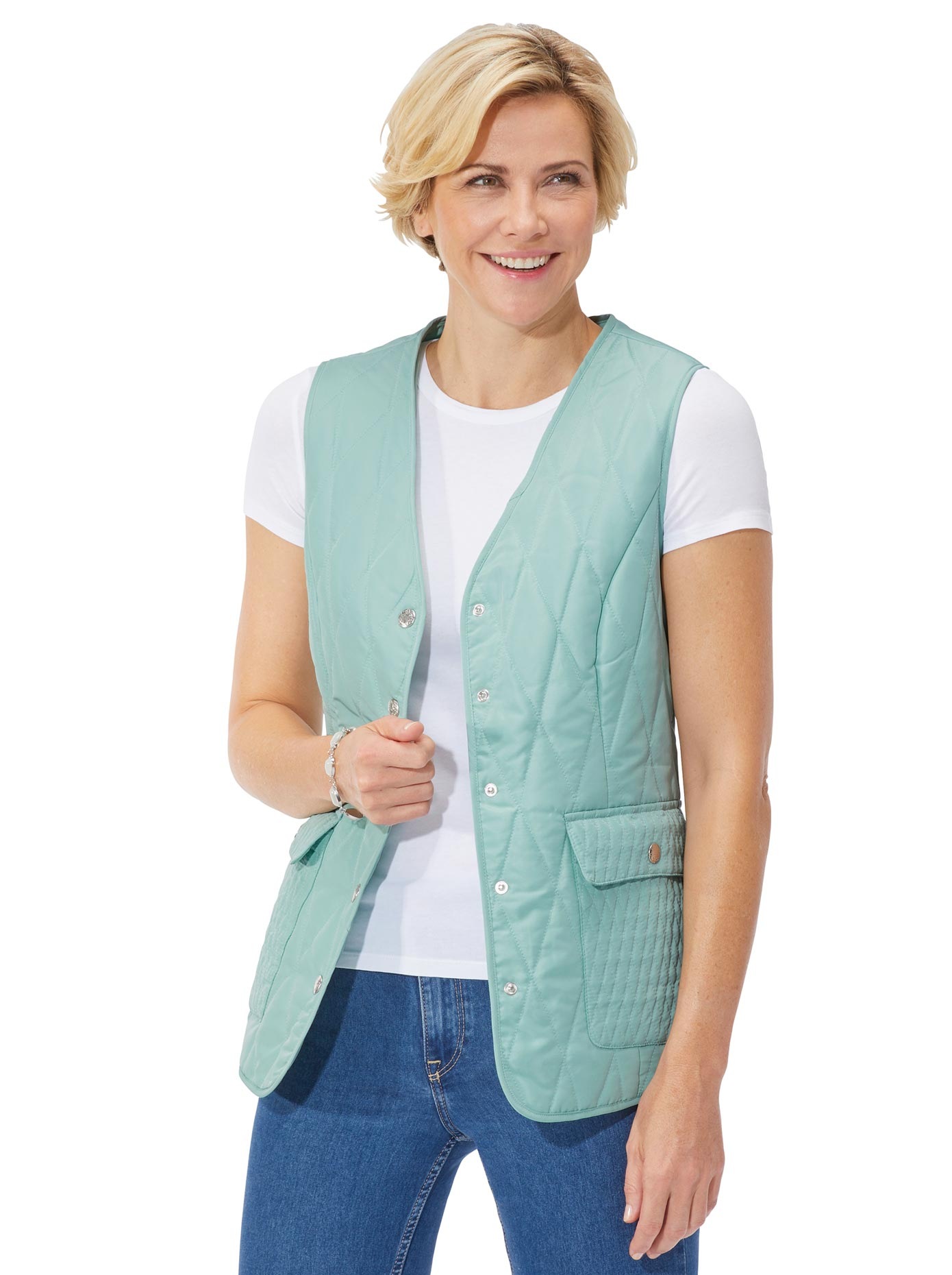 Weste mit praktischen Druckknöpfen