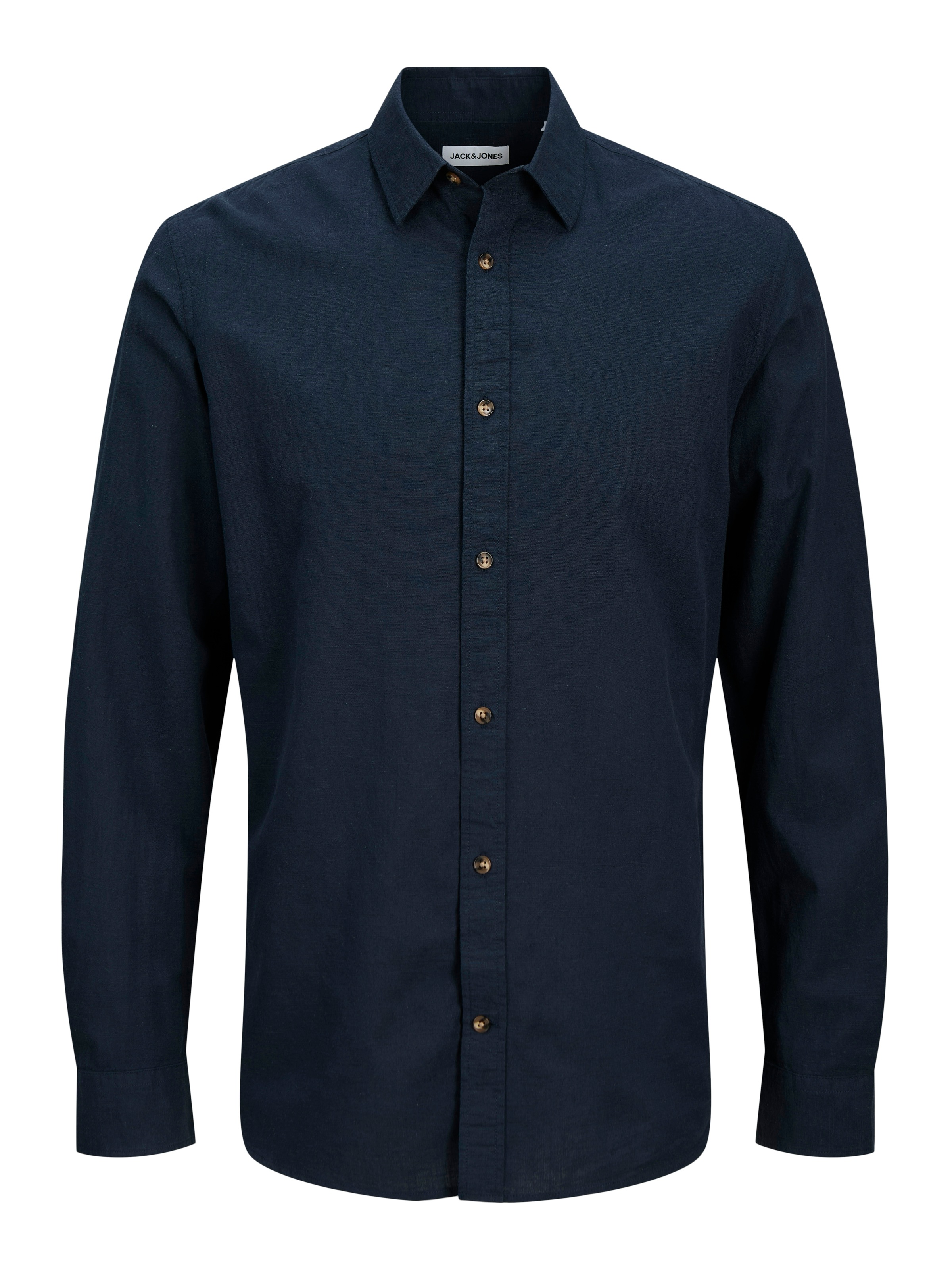Jack & Jones Langarmhemd »JJESUMMER SHIRT LS SN«, mit Hemdkragen