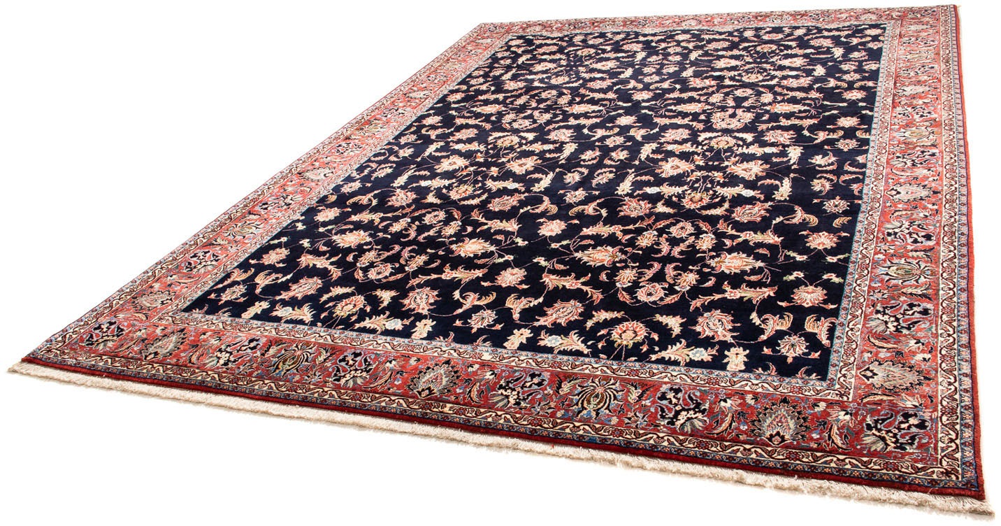 Image of morgenland Orientteppich »Perser - Bidjar - 352 x 256 cm - dunkelblau«, rechteckig, 15 mm Höhe, Wohnzimmer, Handgeknüpft, Einzelstück mit Zertifikat bei Ackermann Versand Schweiz