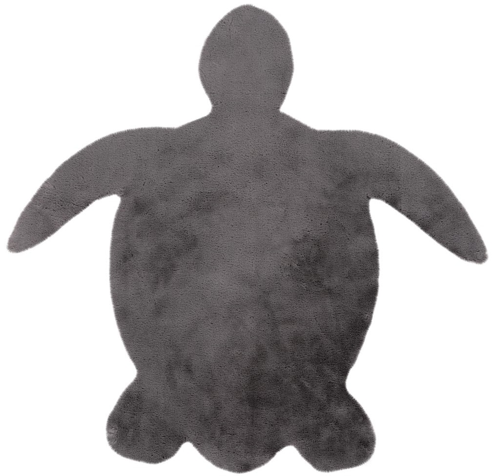 Image of Kayoom Kinderteppich "Lille 863" Motivform 15 mm Höhe Kurzflor, Rabitt, weich flauschig, Schildkröte Kontur