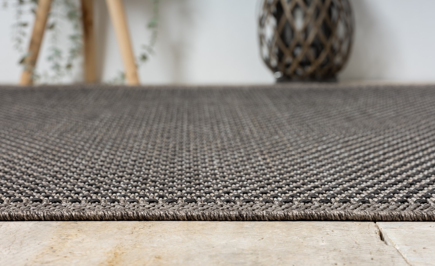 Myflair Möbel & Accessoires Teppich »Natura, LAGERRÄUMUNG!« rechteckig 6 mm Höhe Uni Farben, mit Bordüre, Outdoor geeignet, Balkon, Terrasse