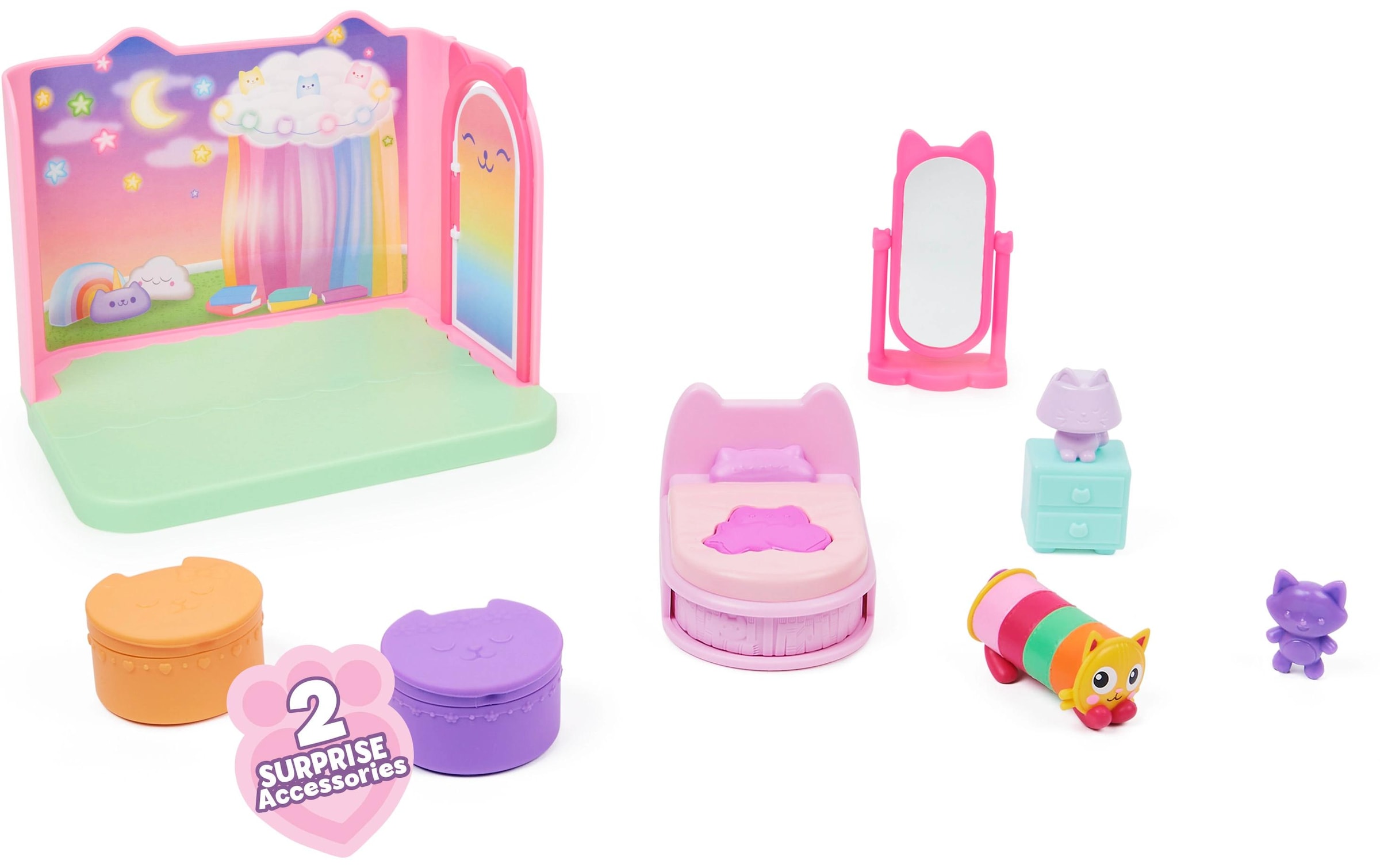 Spielwelt »Spinmaster Gabby's Dollhouse Pillows Schlafzimmer Deluxe Rooms«