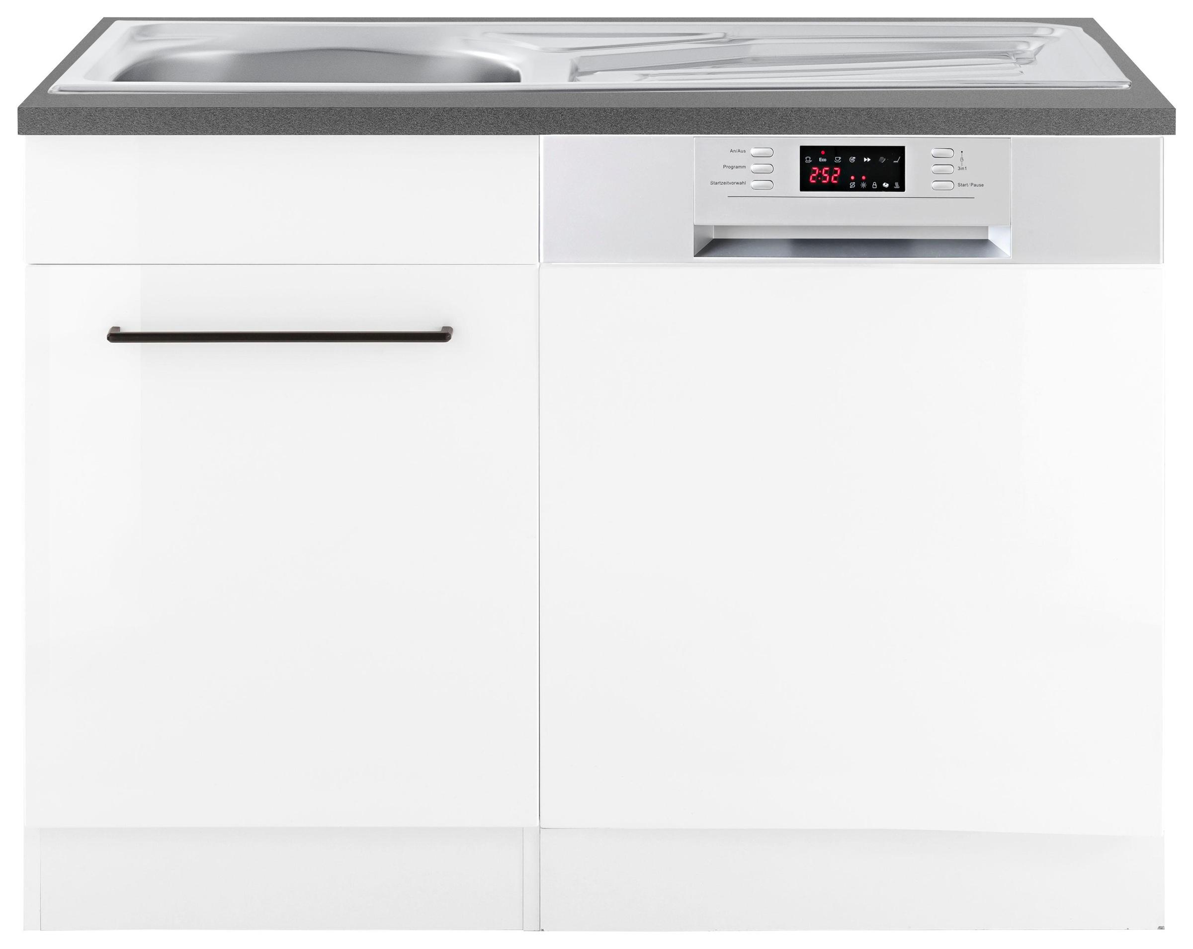 Image of KOCHSTATION Spülenschrank "KS-Tulsa" 110 cm breit, inkl. Tür/Sockel für Einbaugeschirrspüler, Metallgriff
