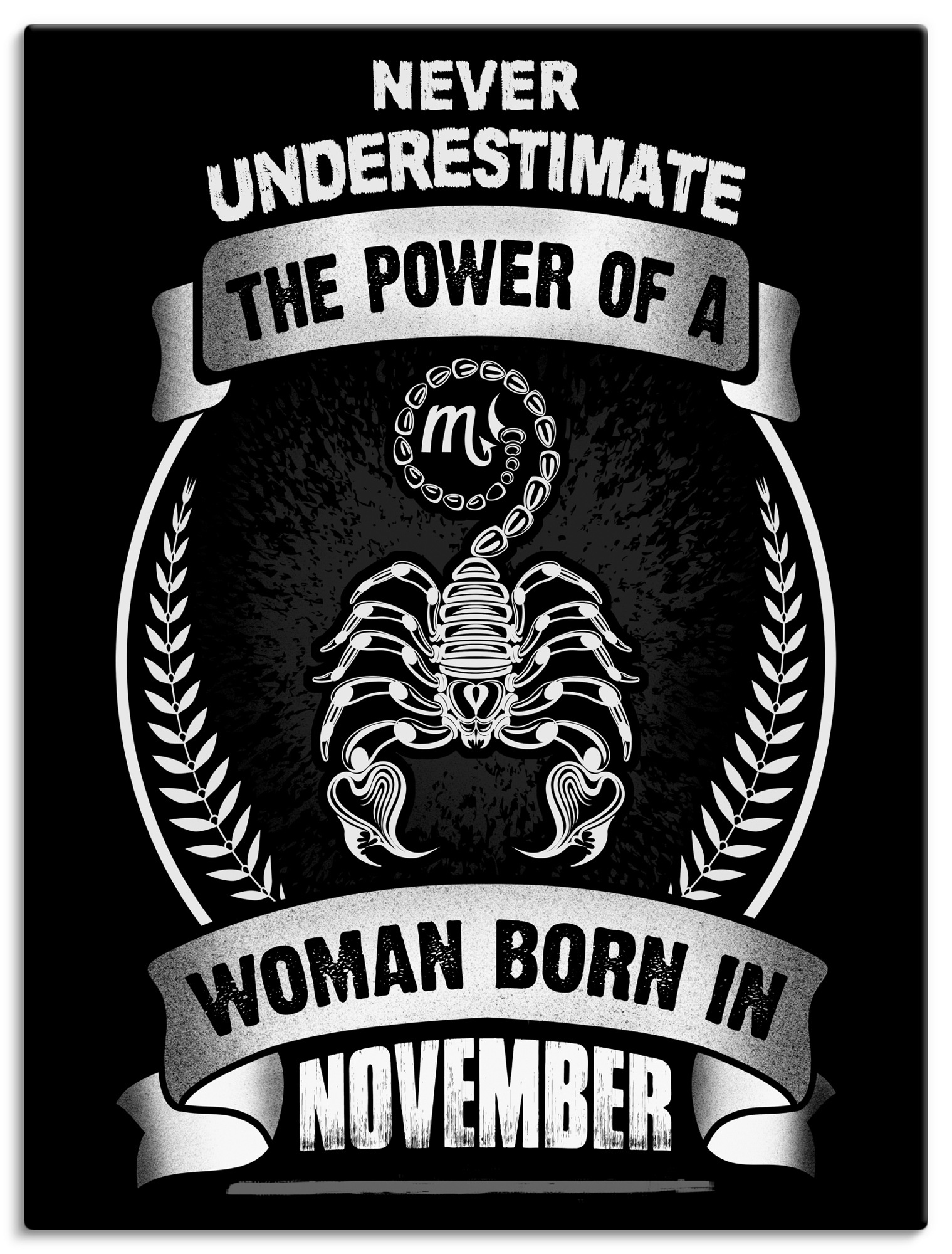 Image of Artland Wandbild »Sternzeichen Mottospruch November«, Sprüche & Texte, (1 St.), in vielen Grössen & Produktarten - Alubild / Outdoorbild für den Aussenbereich, Leinwandbild, Poster, Wandaufkleber / Wandtattoo auch für Badezimmer geeignet bei Ackermann Ver