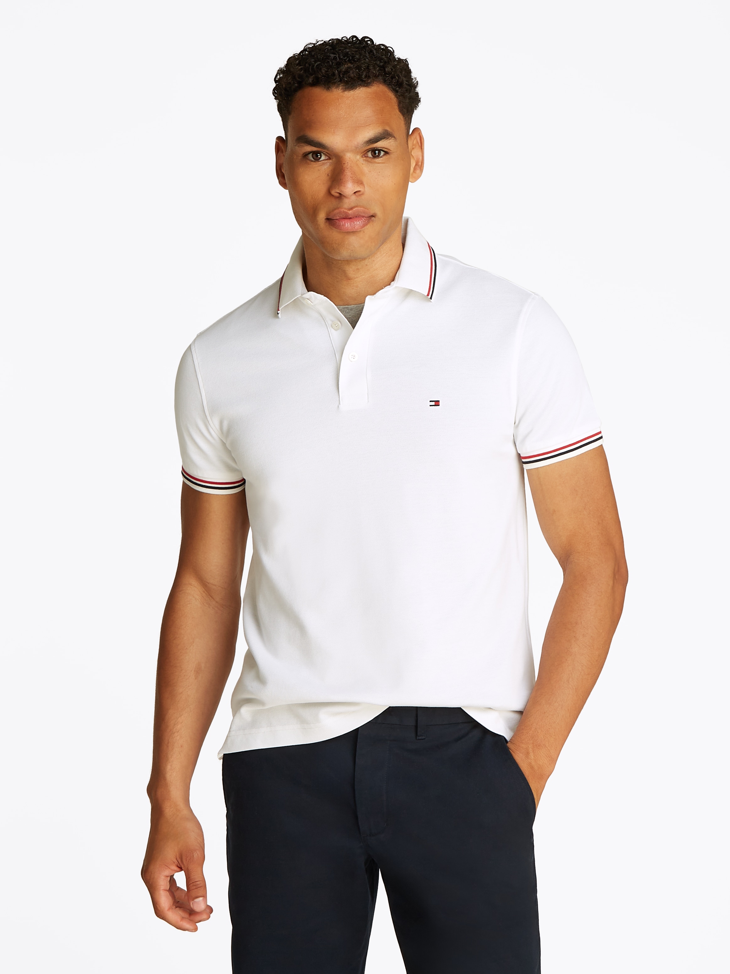 Image of Tommy Hilfiger Poloshirt "TIPPED SLIM FIT POLO" mit Kontrast-Details