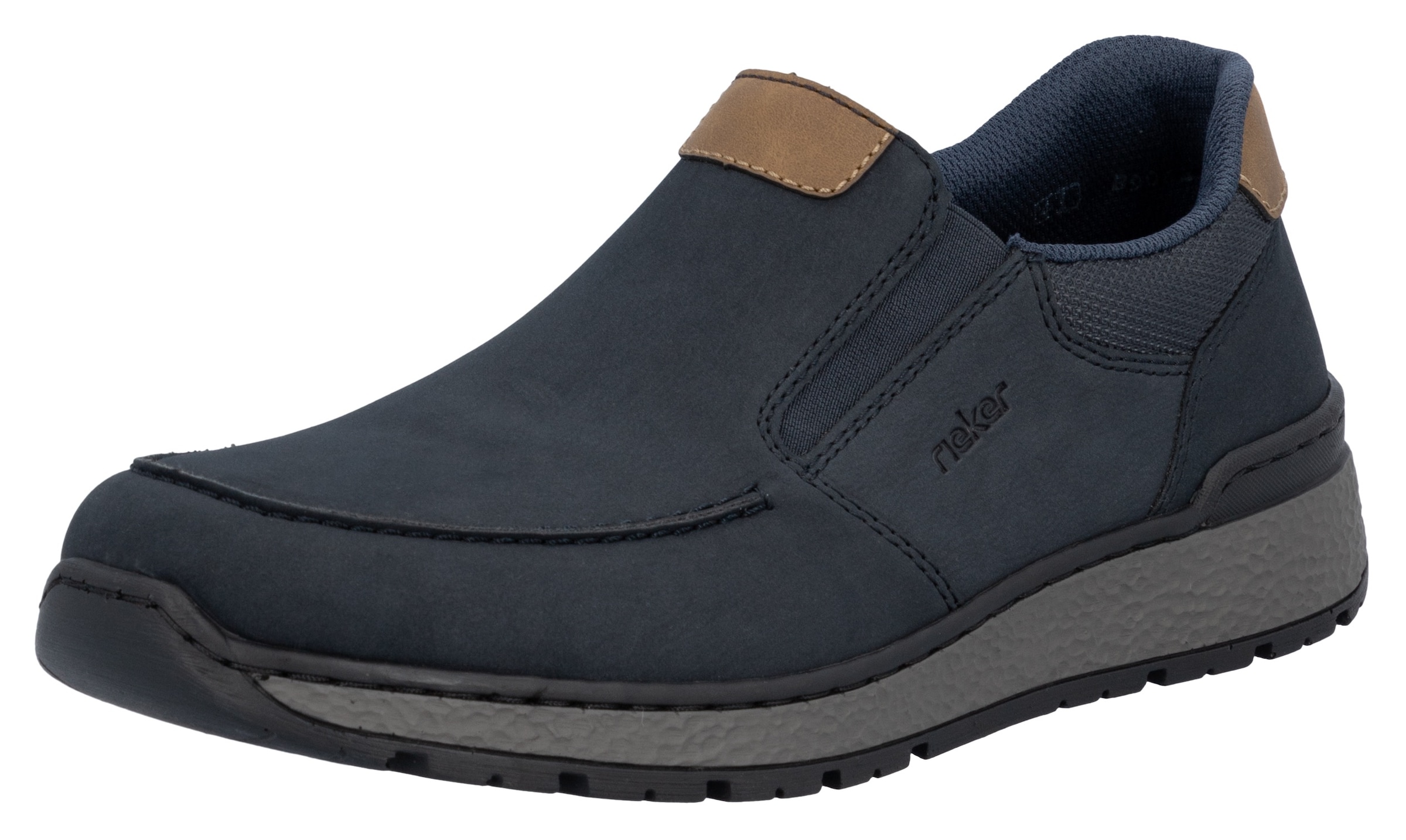 Image of Rieker Slipper mit kontrastfarbenen Besätzen, bequeme Form
