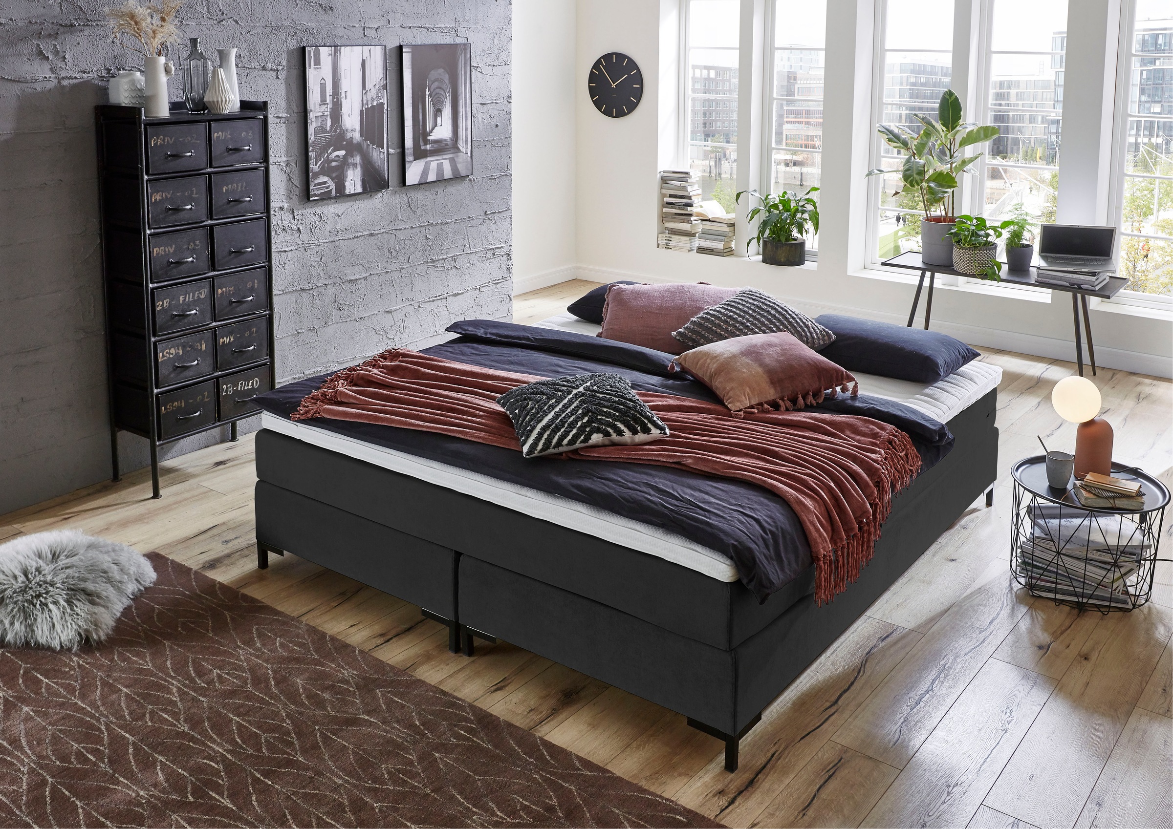 Image of ATLANTIC home collection Boxspringbett "Romy" ohne Kopfteil, frei im Raum stellbar