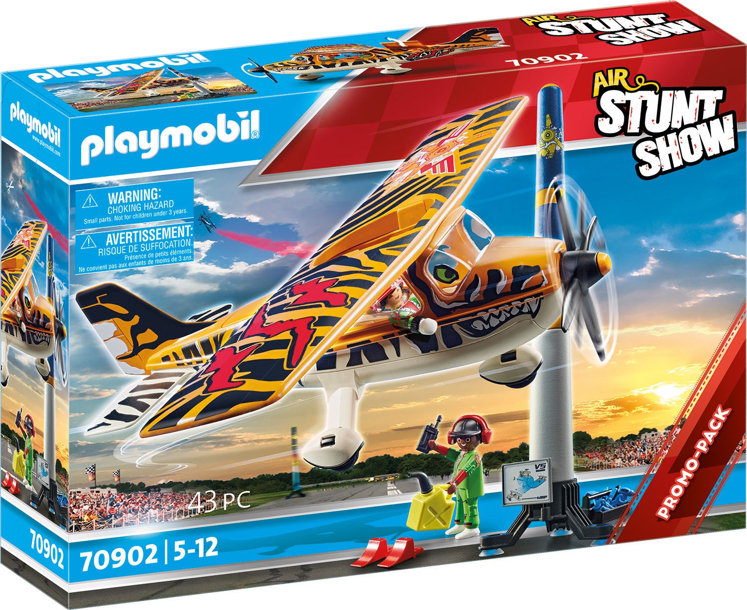 Image of Playmobil® Konstruktions-Spielset »Propeller-Flugzeug Tiger (70902), Air Stuntshow«, (43 St.), Made in Germany bei Ackermann Versand Schweiz