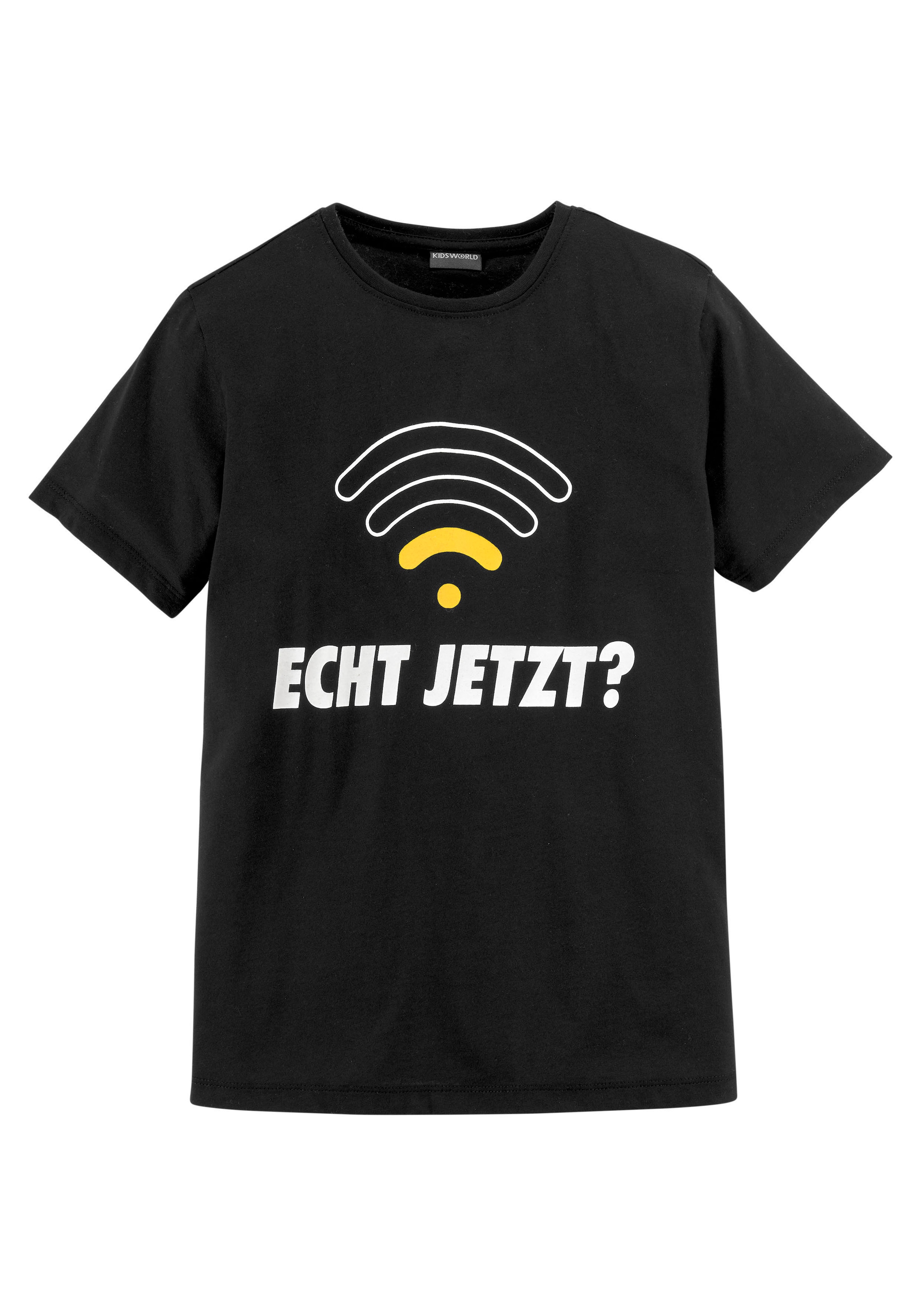 T-Shirt »ECHT JETZT?«, Spruch