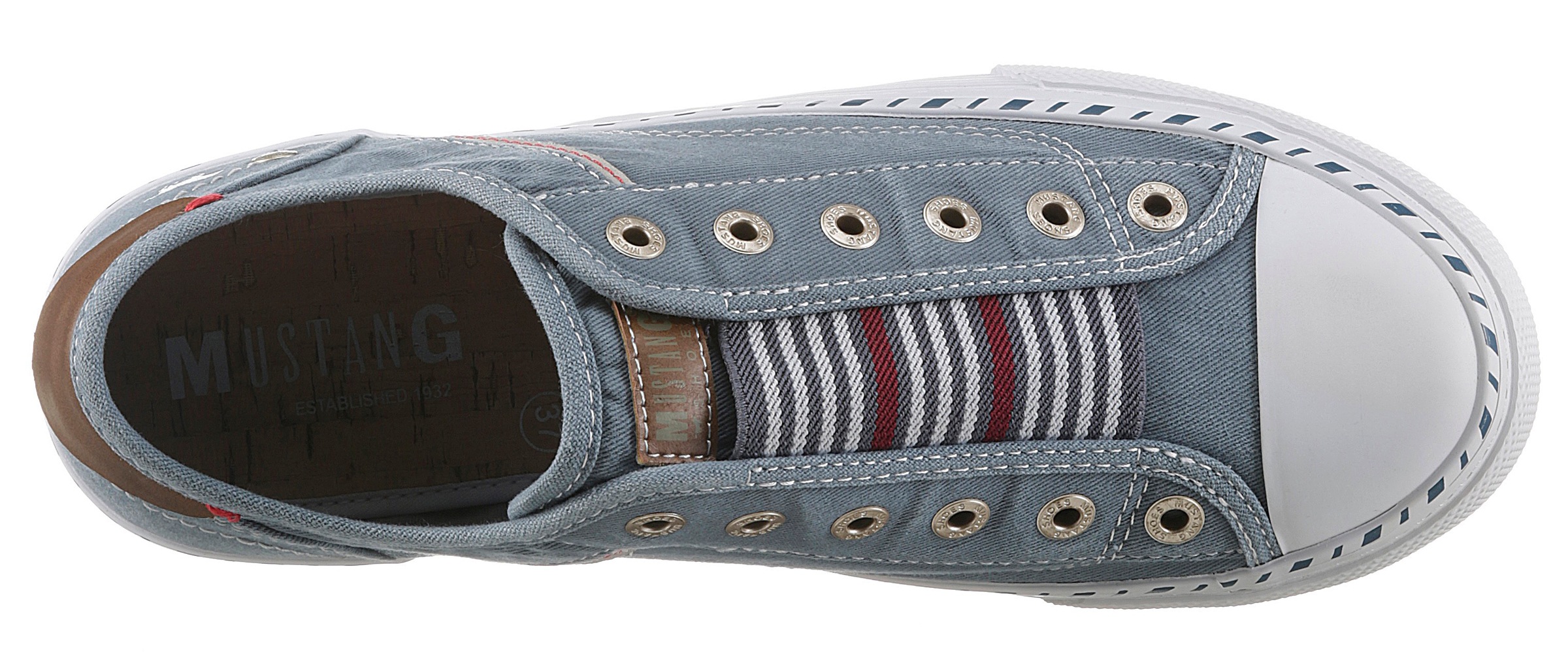 Mustang Shoes Slip-On Sneaker, mit praktischem Gummizug