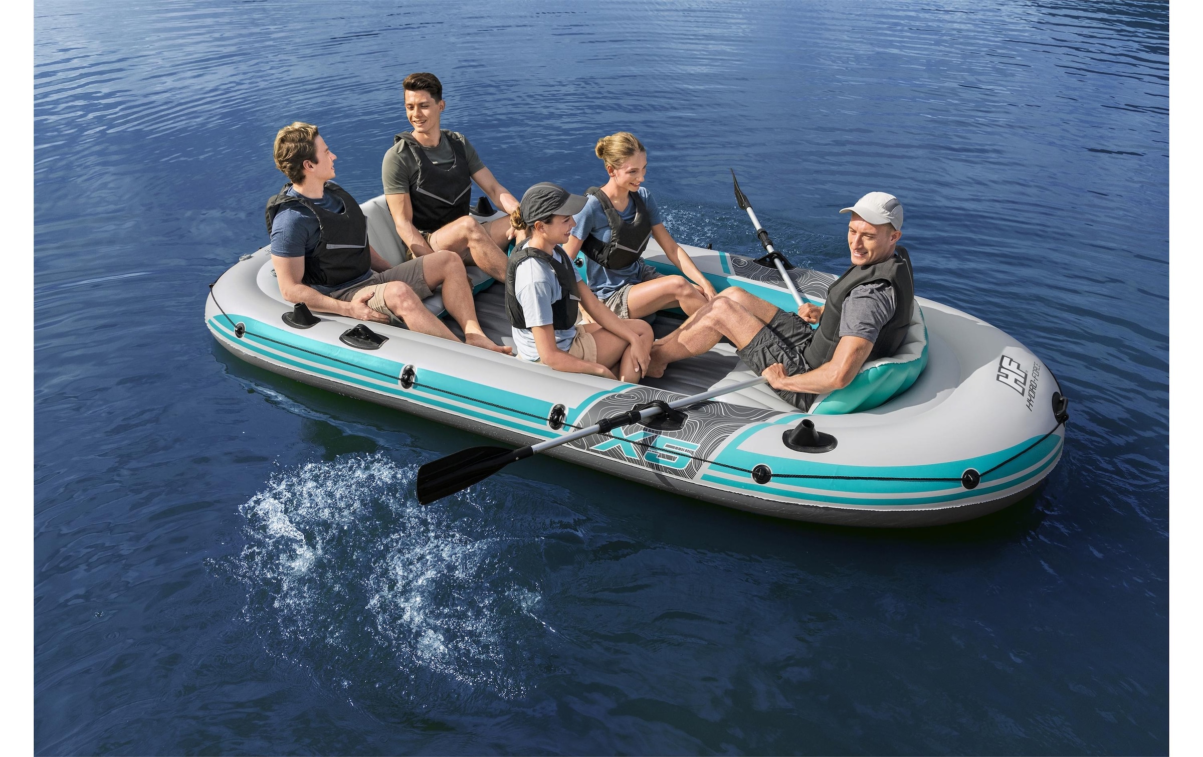 Bestway Bateau pneumatique »Hydro-Force Komplett-Set Adventure Elite X5« bottes en caoutchouc